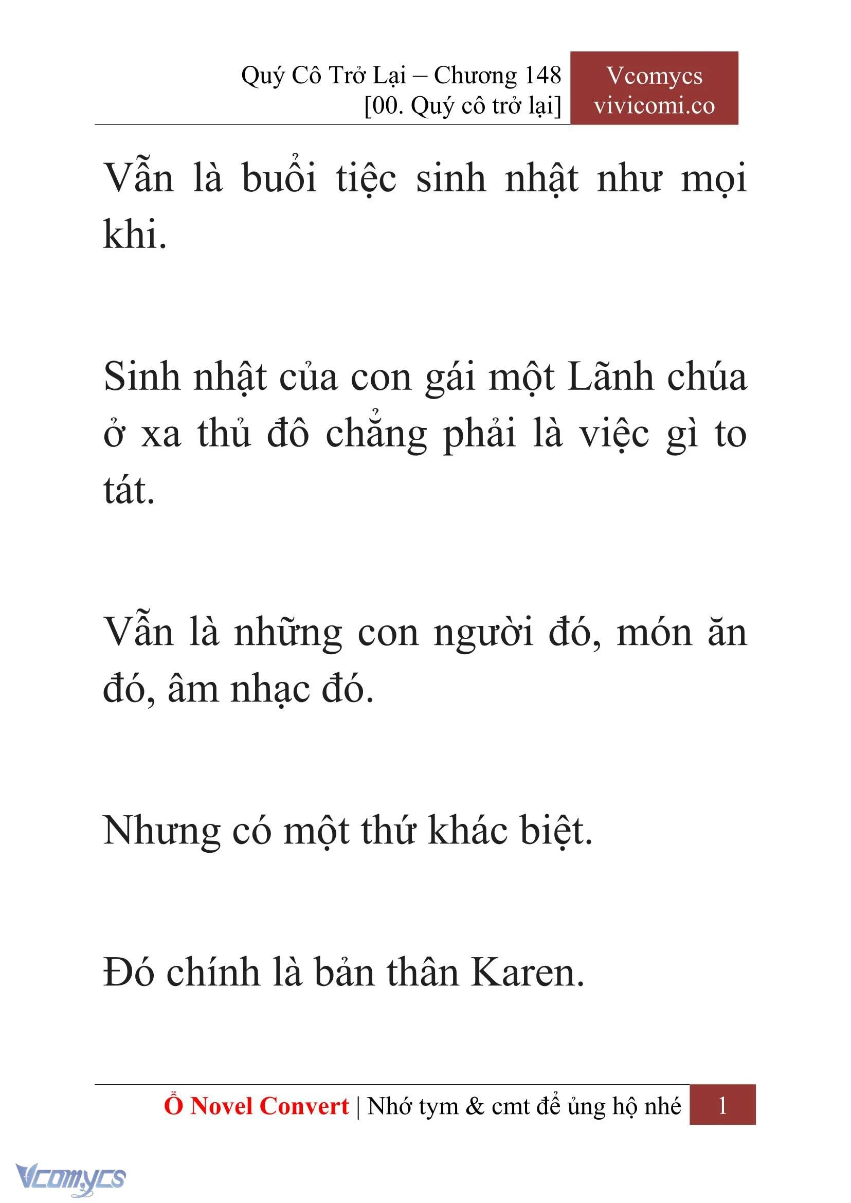 [Novel] Quý Cô Trở Lại Chapter 148 - Trang 4