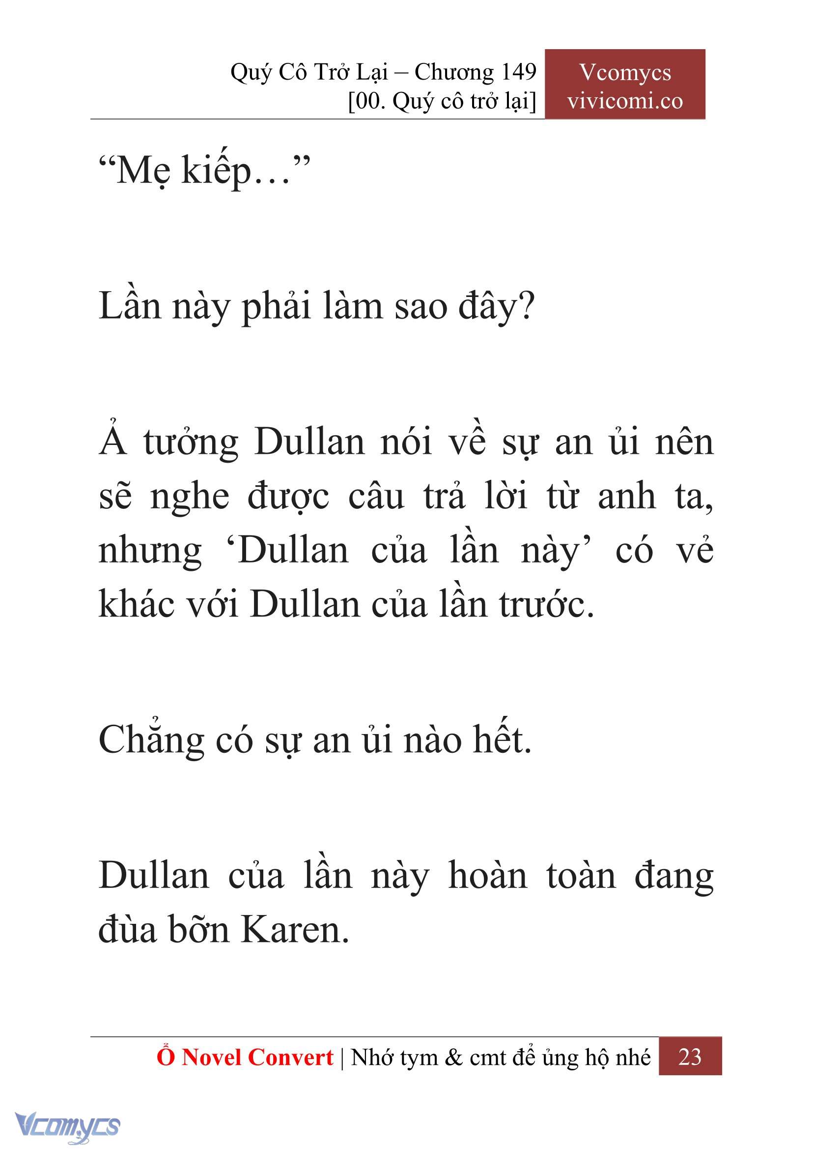[Novel] Quý Cô Trở Lại Chapter 149 - Trang 26