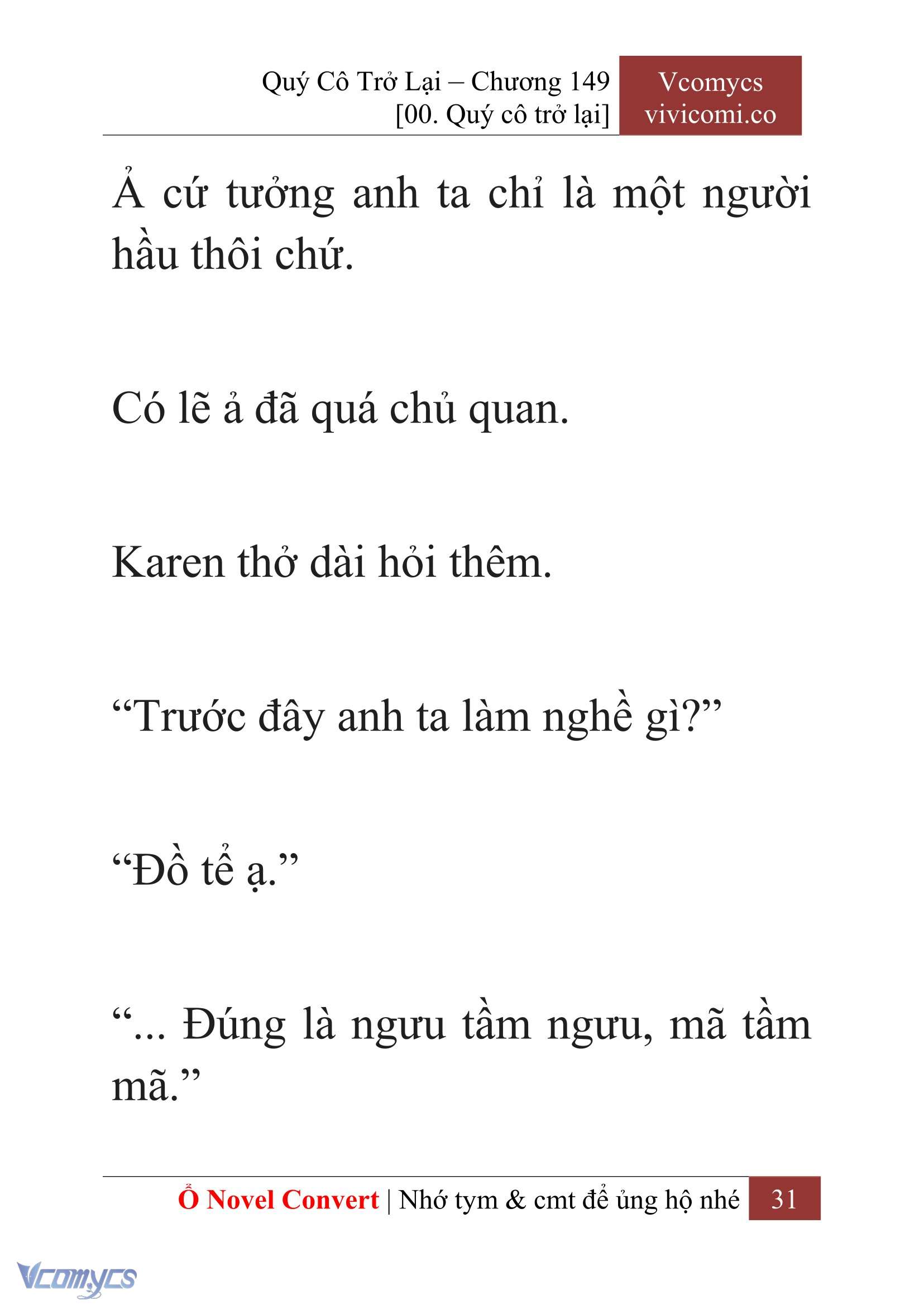 [Novel] Quý Cô Trở Lại Chapter 149 - Trang 34