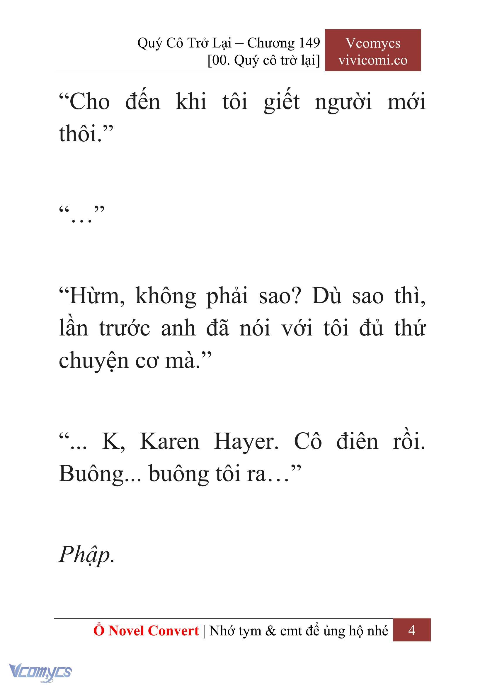 [Novel] Quý Cô Trở Lại Chapter 149 - Trang 7