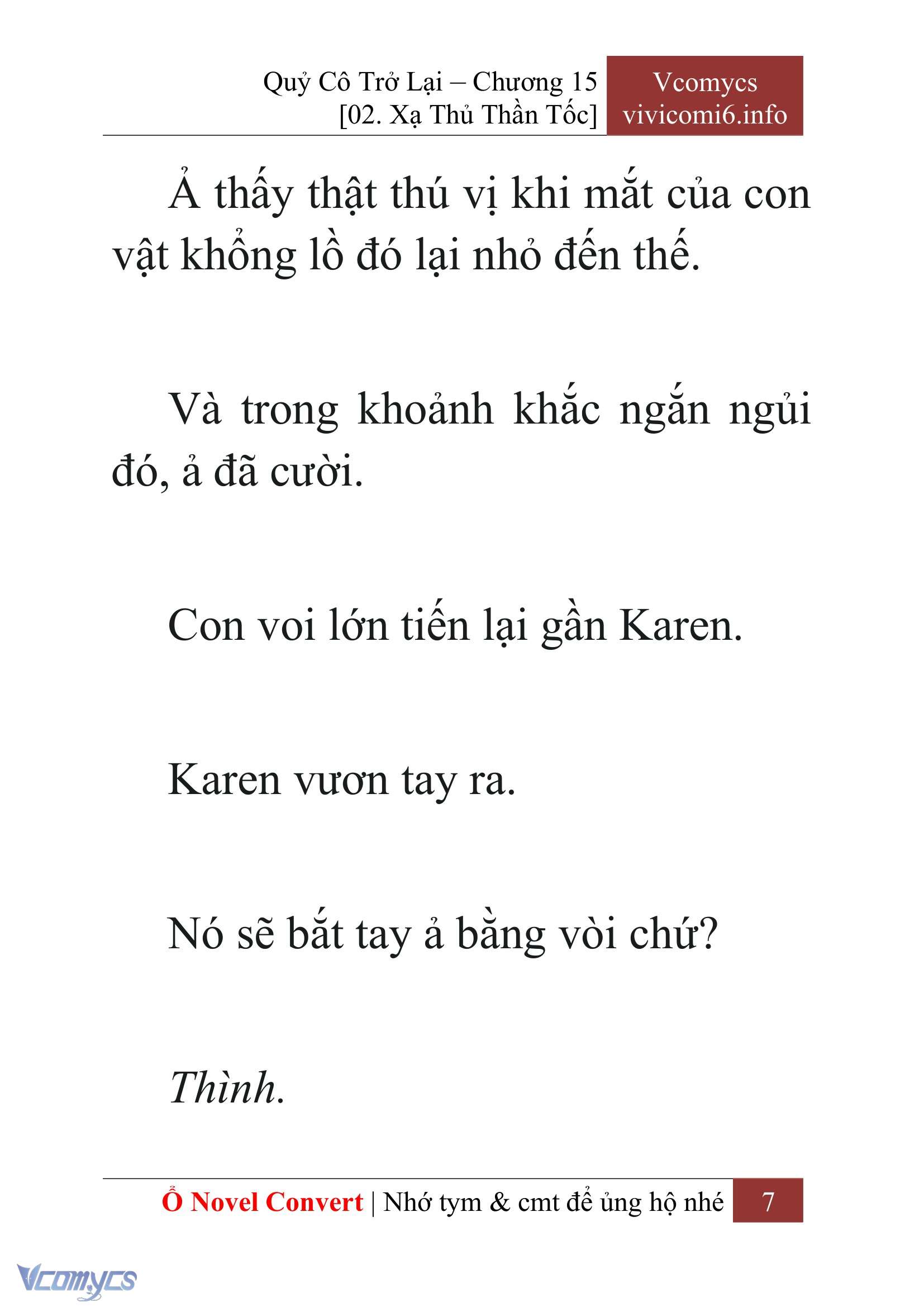 [Novel] Quý Cô Trở Lại Chapter 15 - Trang 10