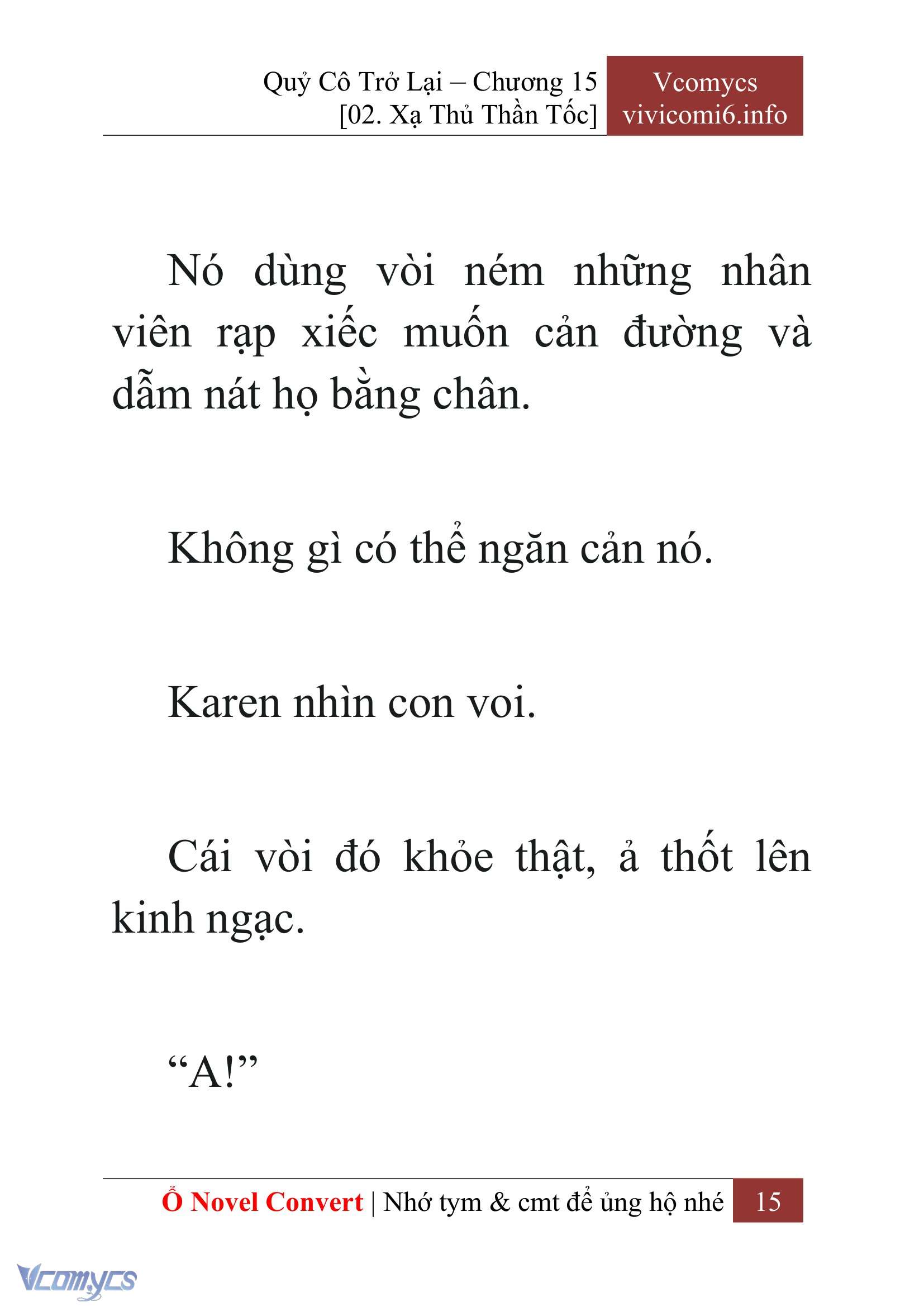 [Novel] Quý Cô Trở Lại Chapter 15 - Trang 18