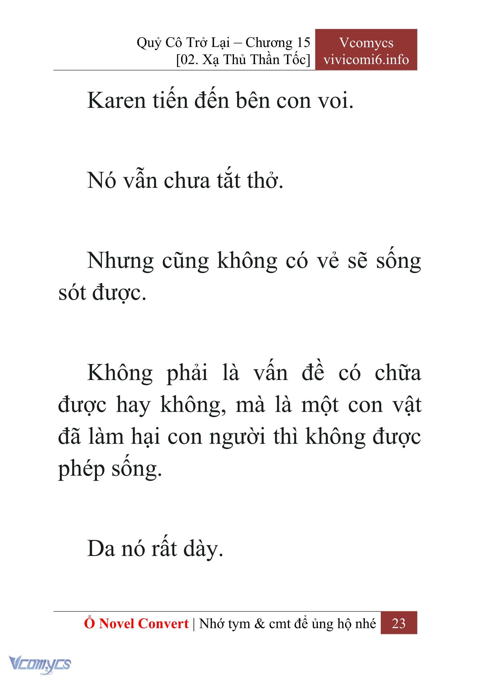 [Novel] Quý Cô Trở Lại Chapter 15 - Trang 26