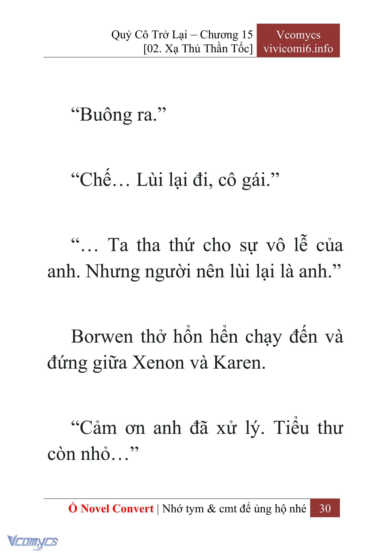 [Novel] Quý Cô Trở Lại Chapter 15 - Trang 33