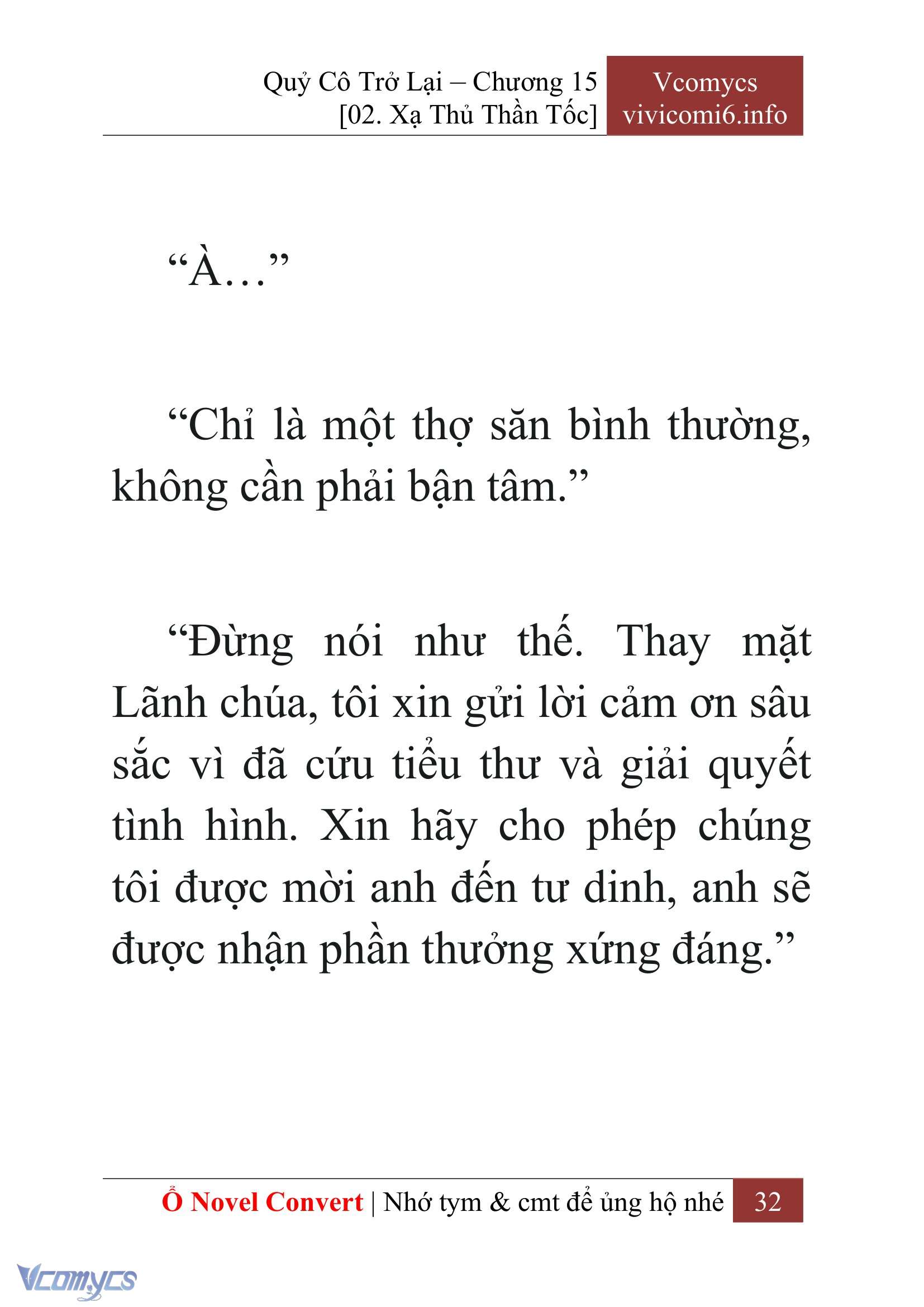 [Novel] Quý Cô Trở Lại Chapter 15 - Trang 35