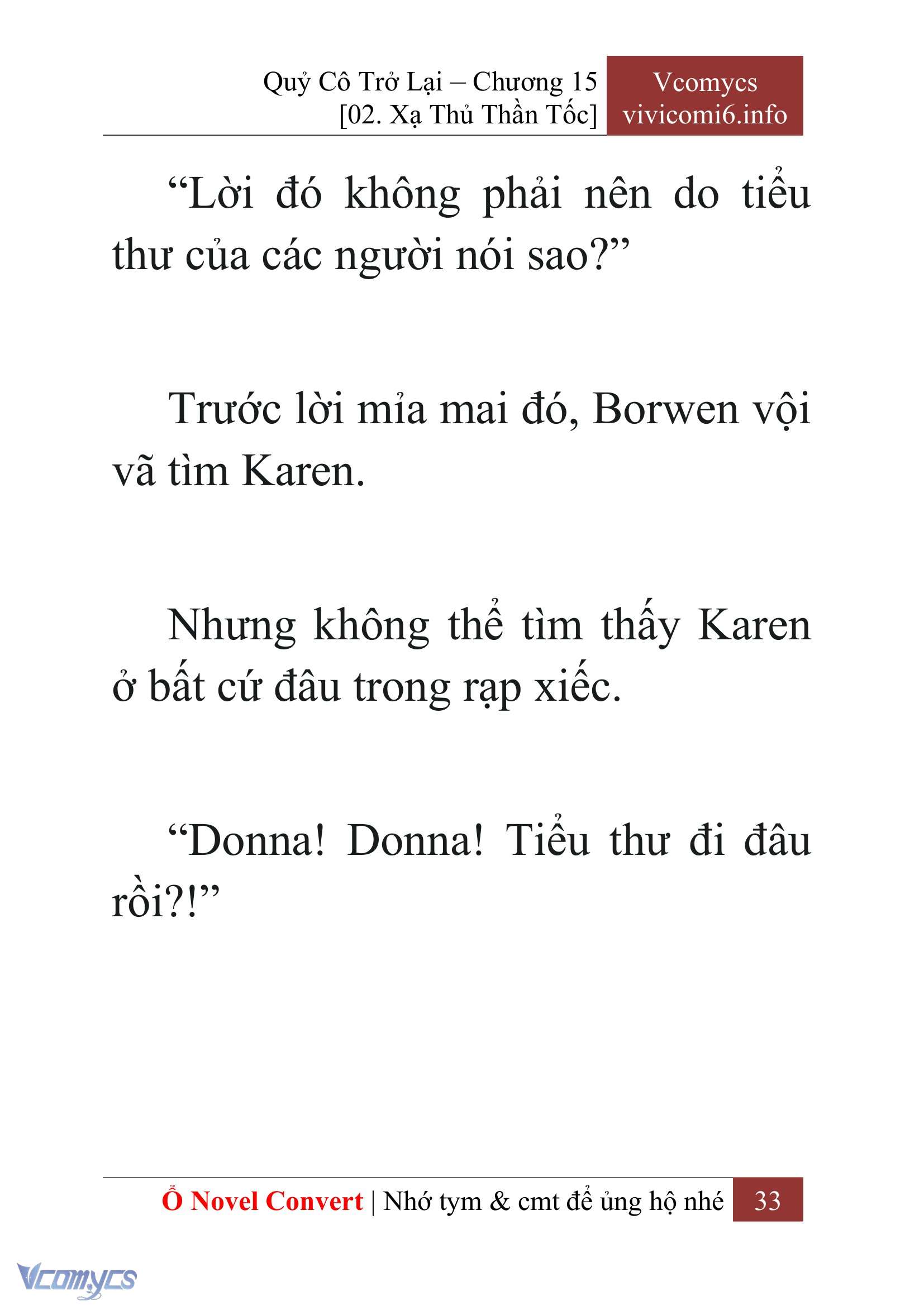 [Novel] Quý Cô Trở Lại Chapter 15 - Trang 36