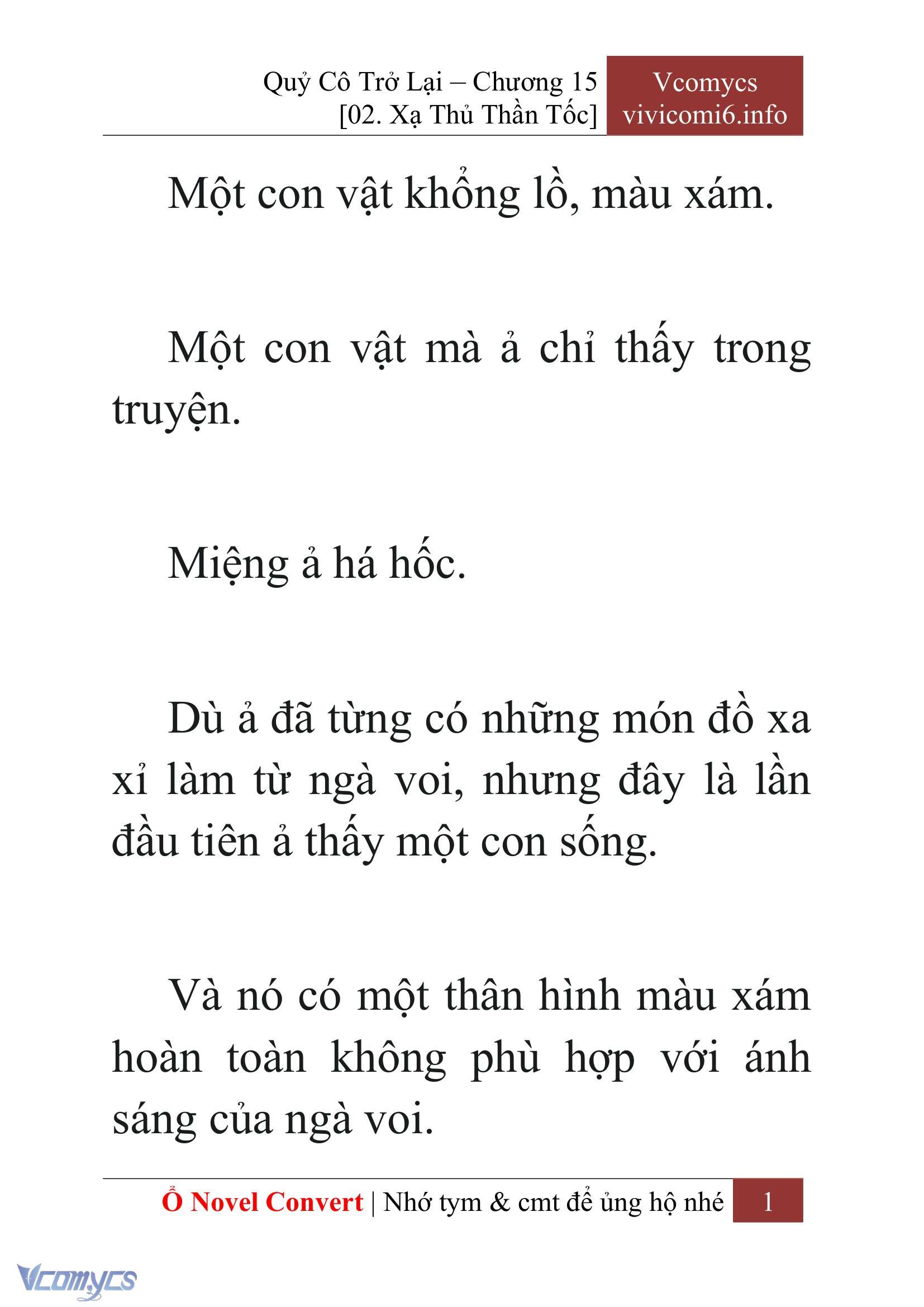 [Novel] Quý Cô Trở Lại Chapter 15 - Trang 4