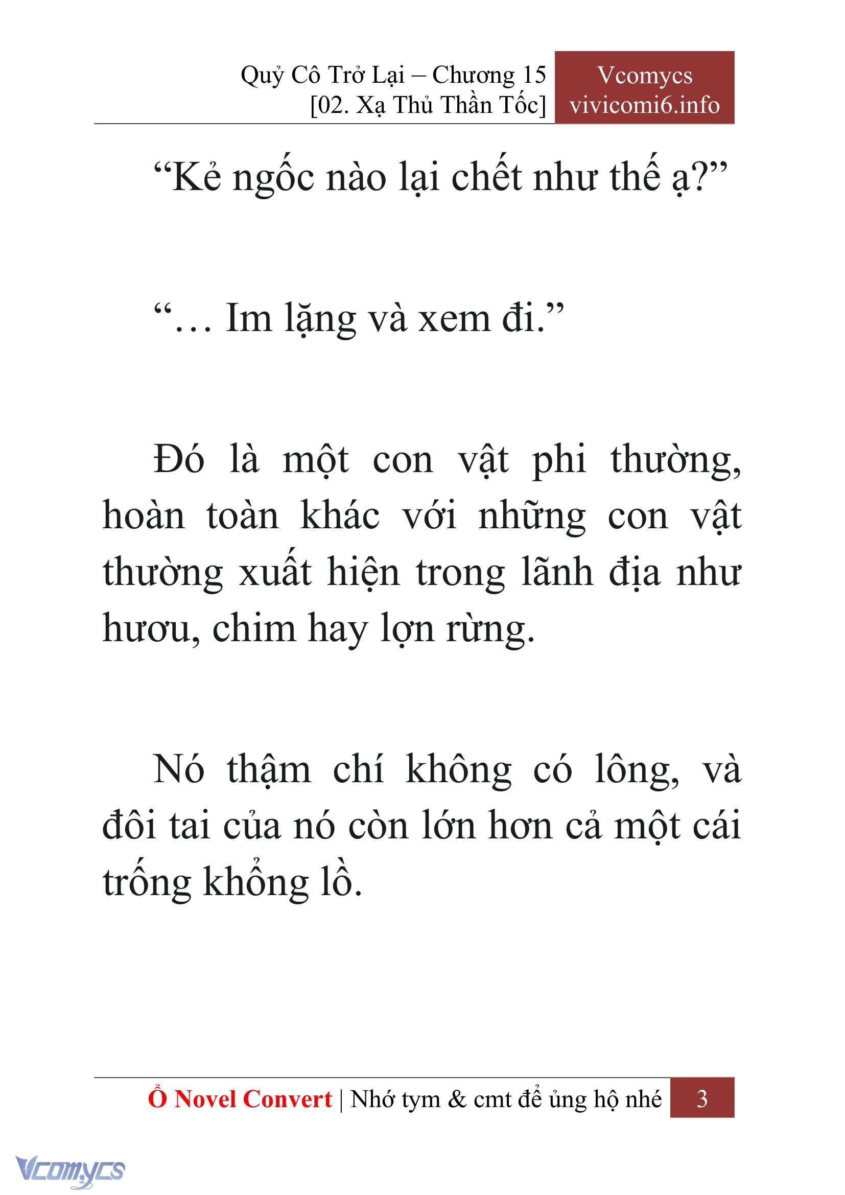 [Novel] Quý Cô Trở Lại Chapter 15 - Trang 6