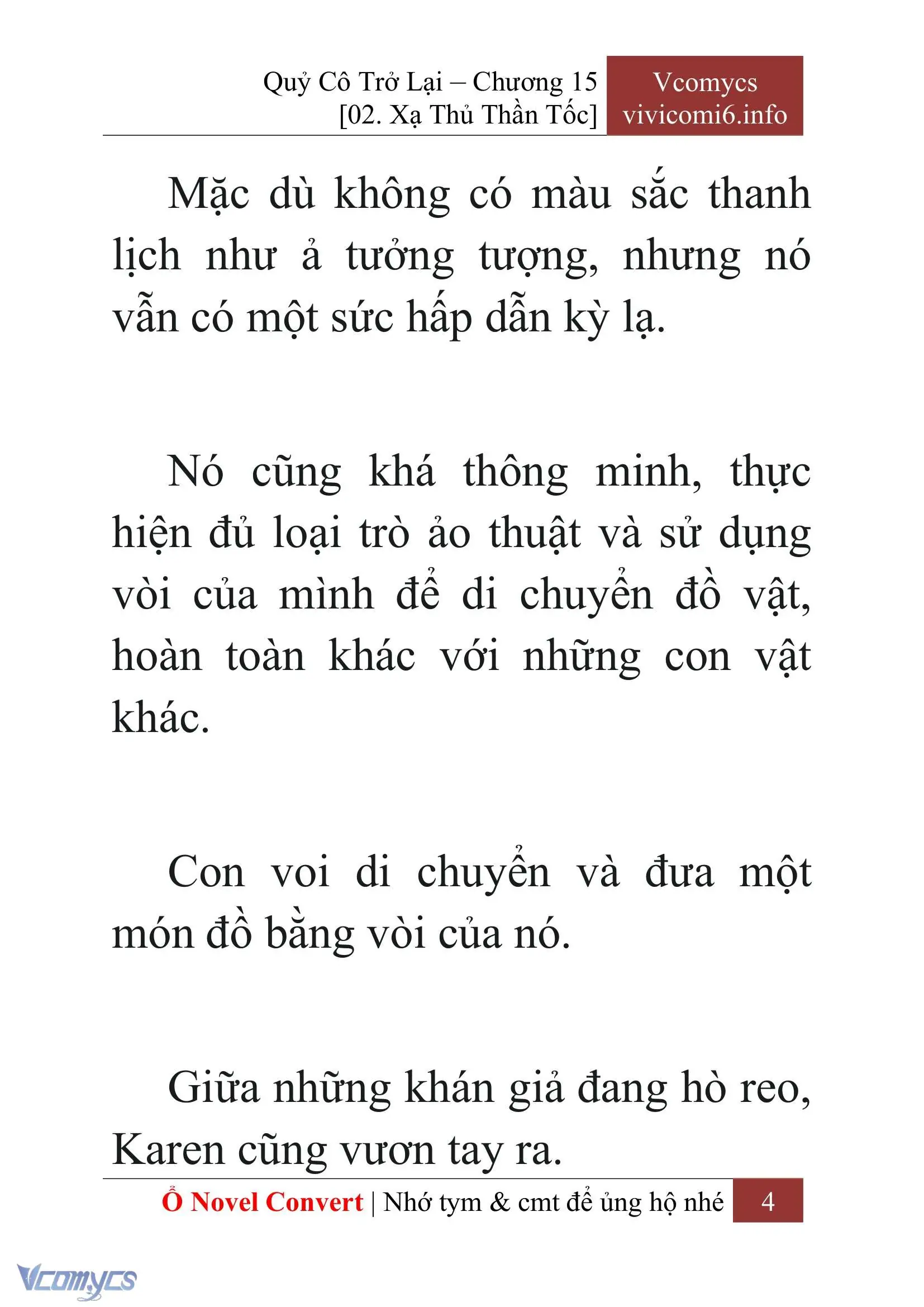 [Novel] Quý Cô Trở Lại Chapter 15 - Trang 7