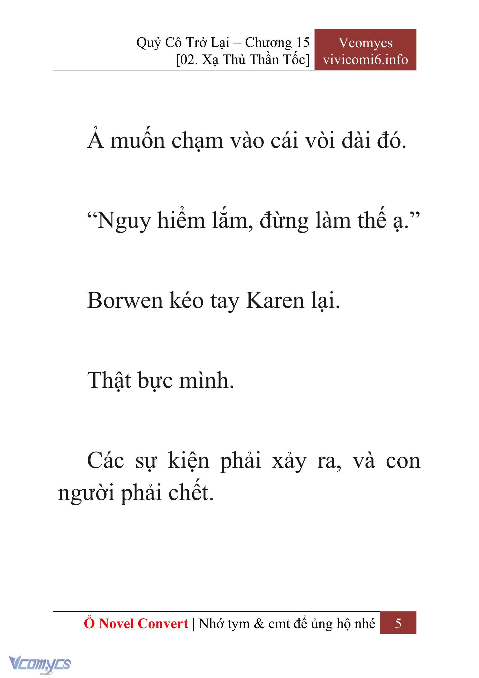 [Novel] Quý Cô Trở Lại Chapter 15 - Trang 8