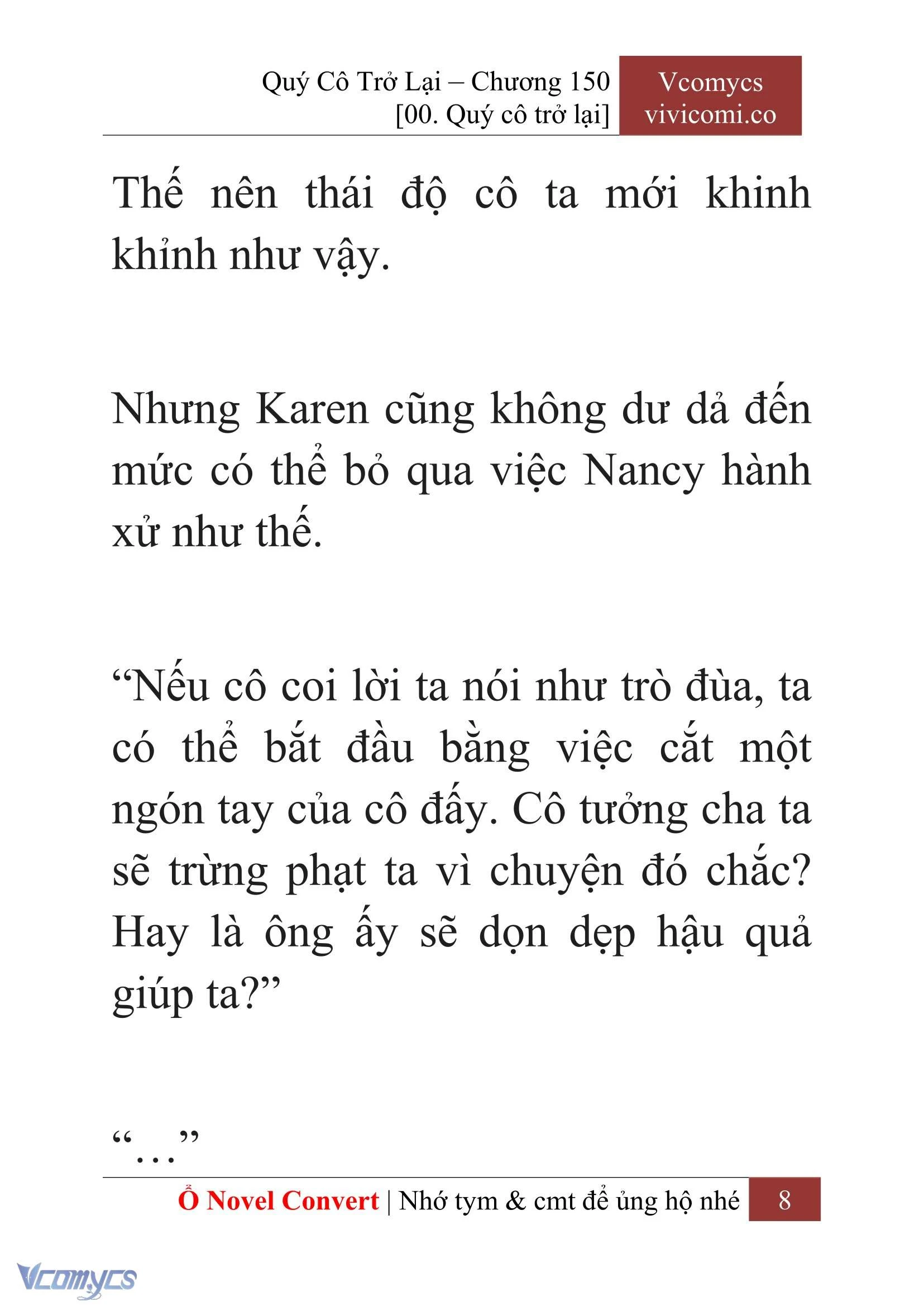 [Novel] Quý Cô Trở Lại Chapter 150 - Trang 11
