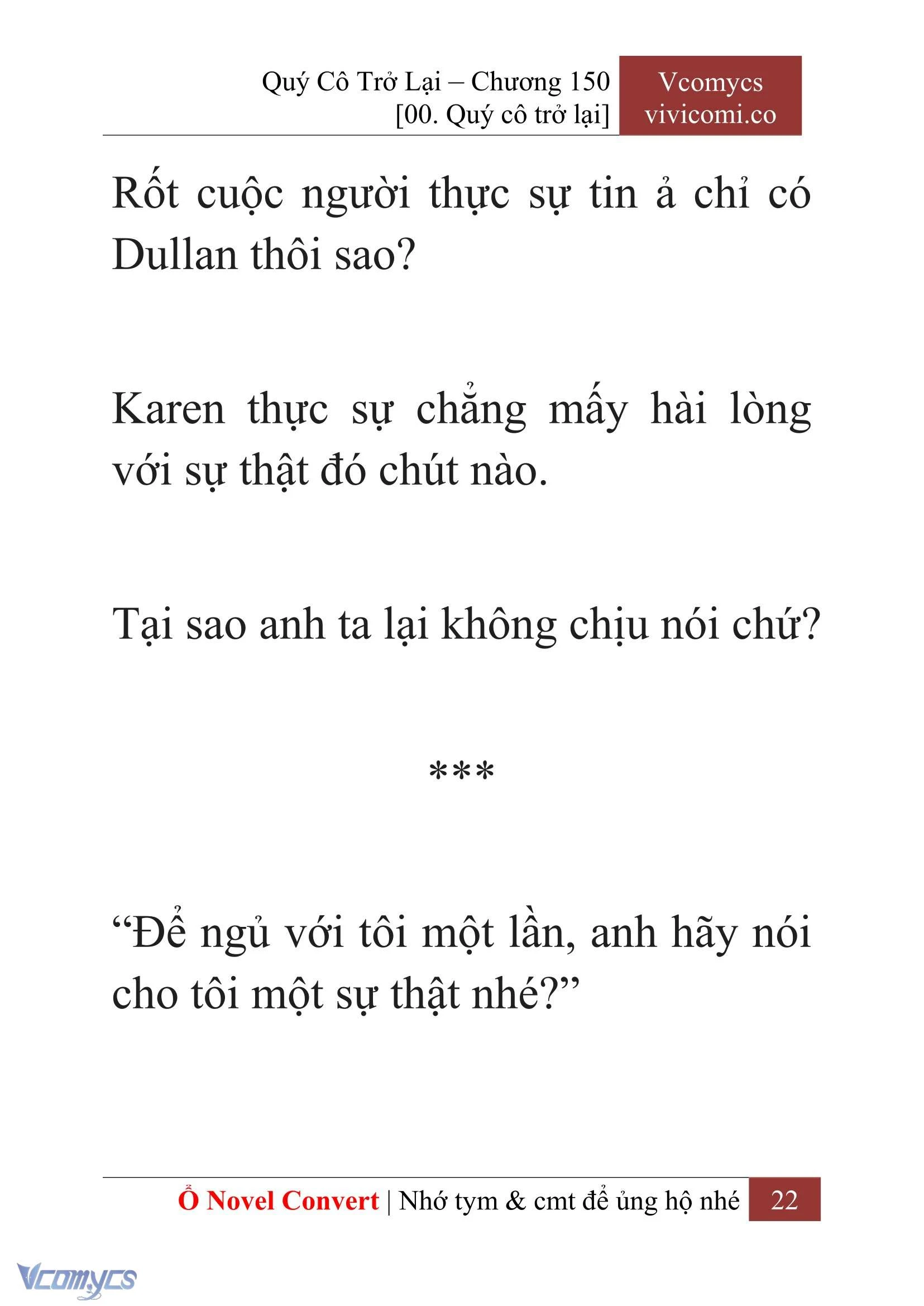[Novel] Quý Cô Trở Lại Chapter 150 - Trang 25