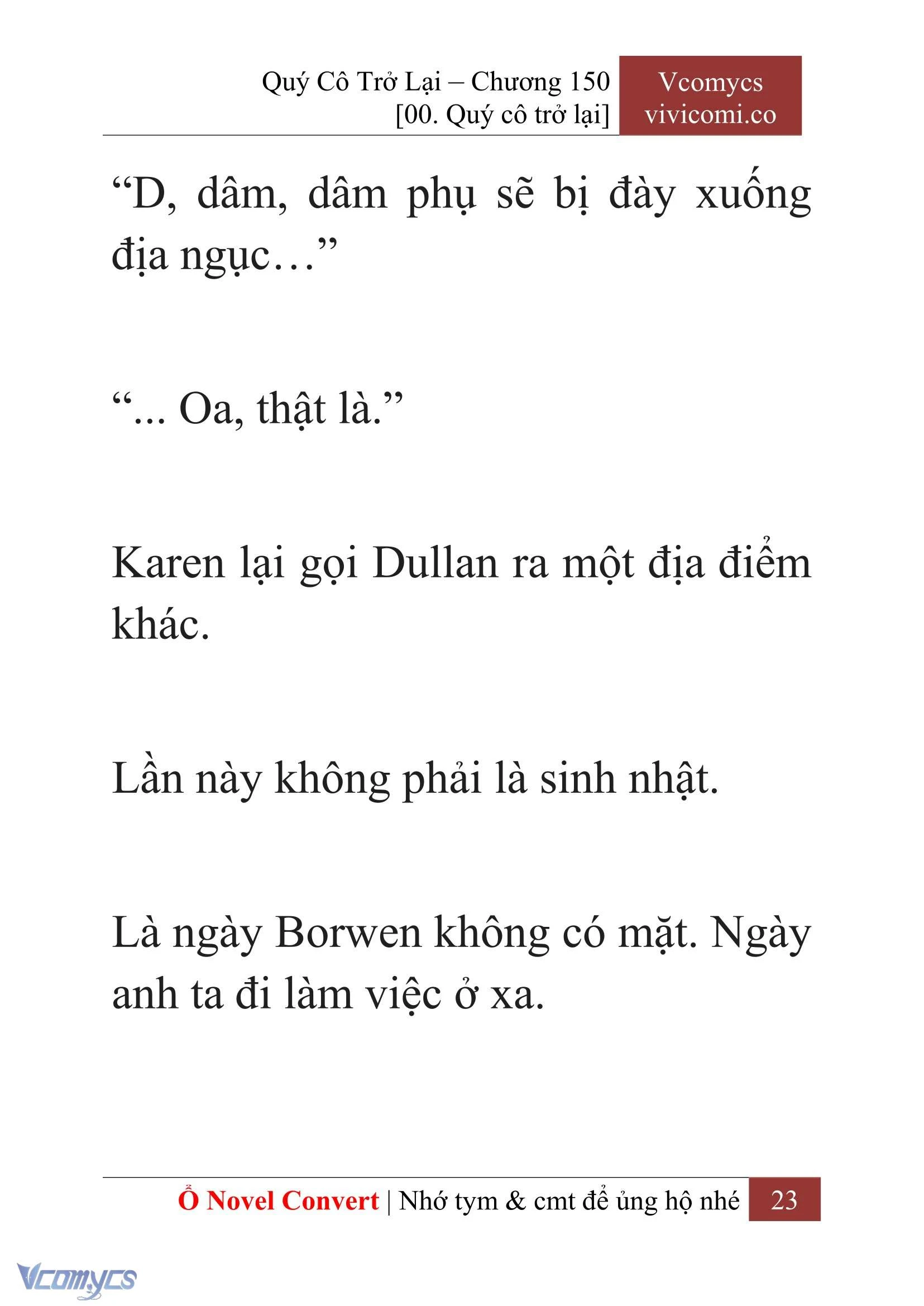 [Novel] Quý Cô Trở Lại Chapter 150 - Trang 26