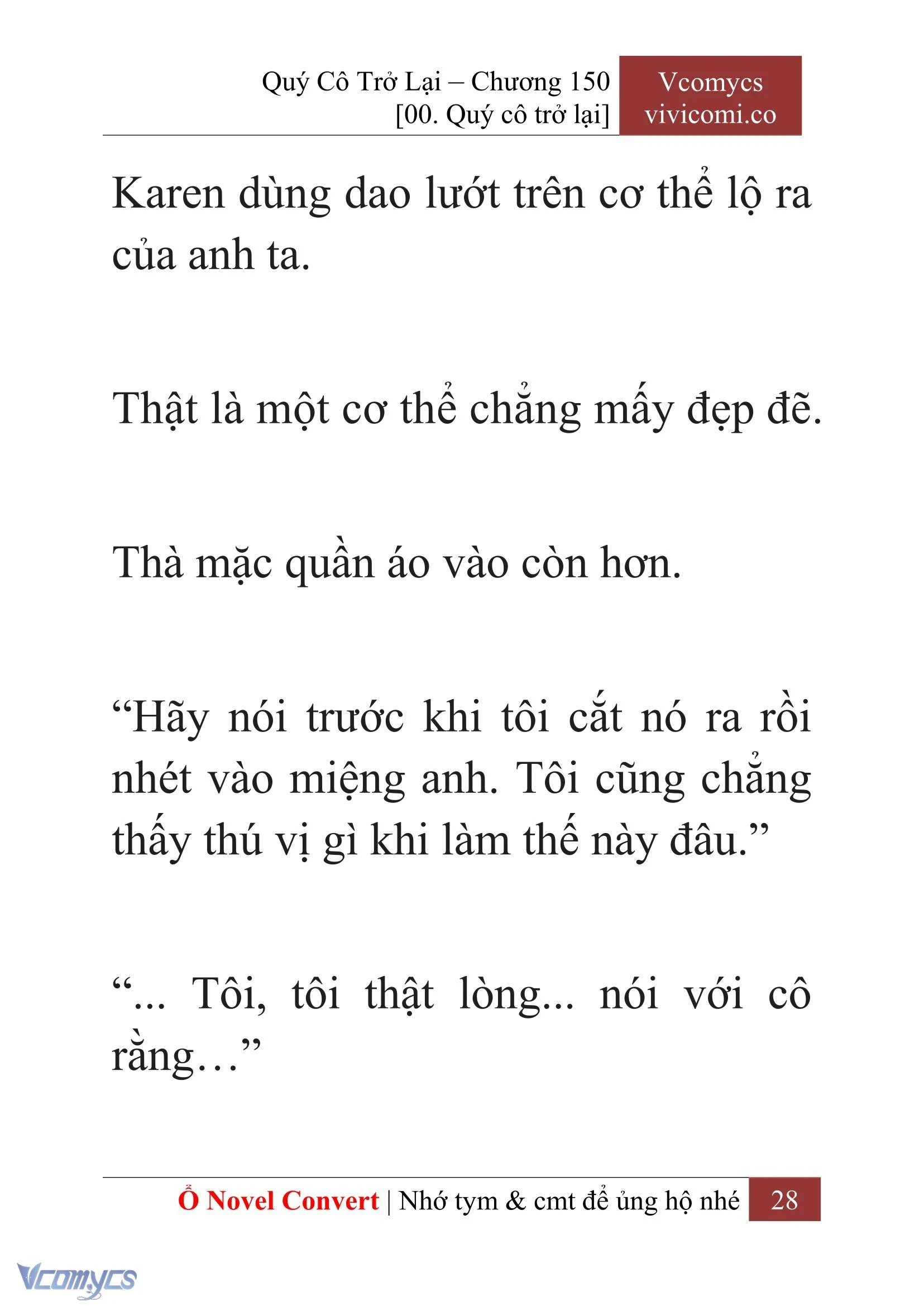 [Novel] Quý Cô Trở Lại Chapter 150 - Trang 31