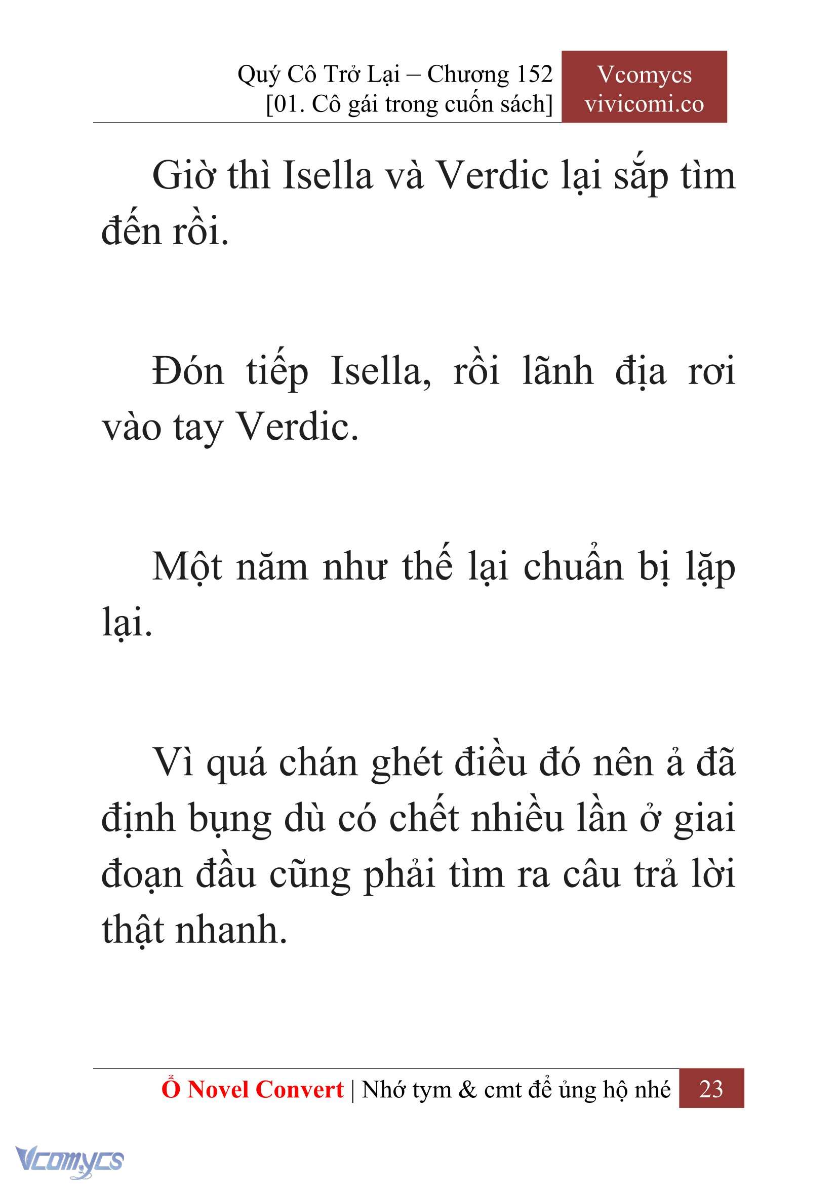 [Novel] Quý Cô Trở Lại Chapter 152 - Trang 26