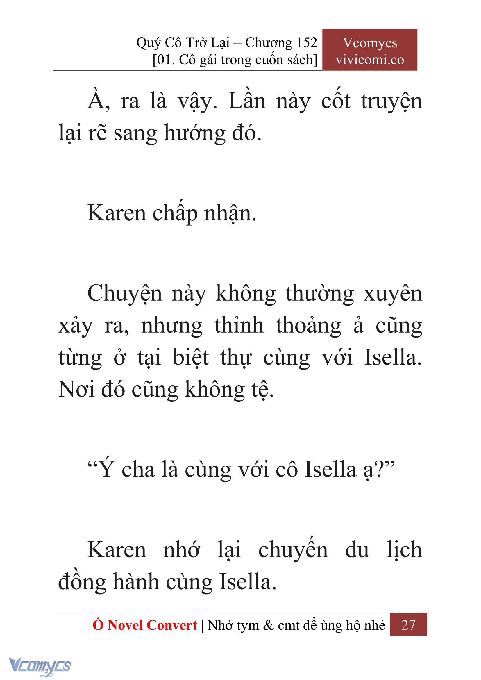 [Novel] Quý Cô Trở Lại Chapter 152 - Trang 30
