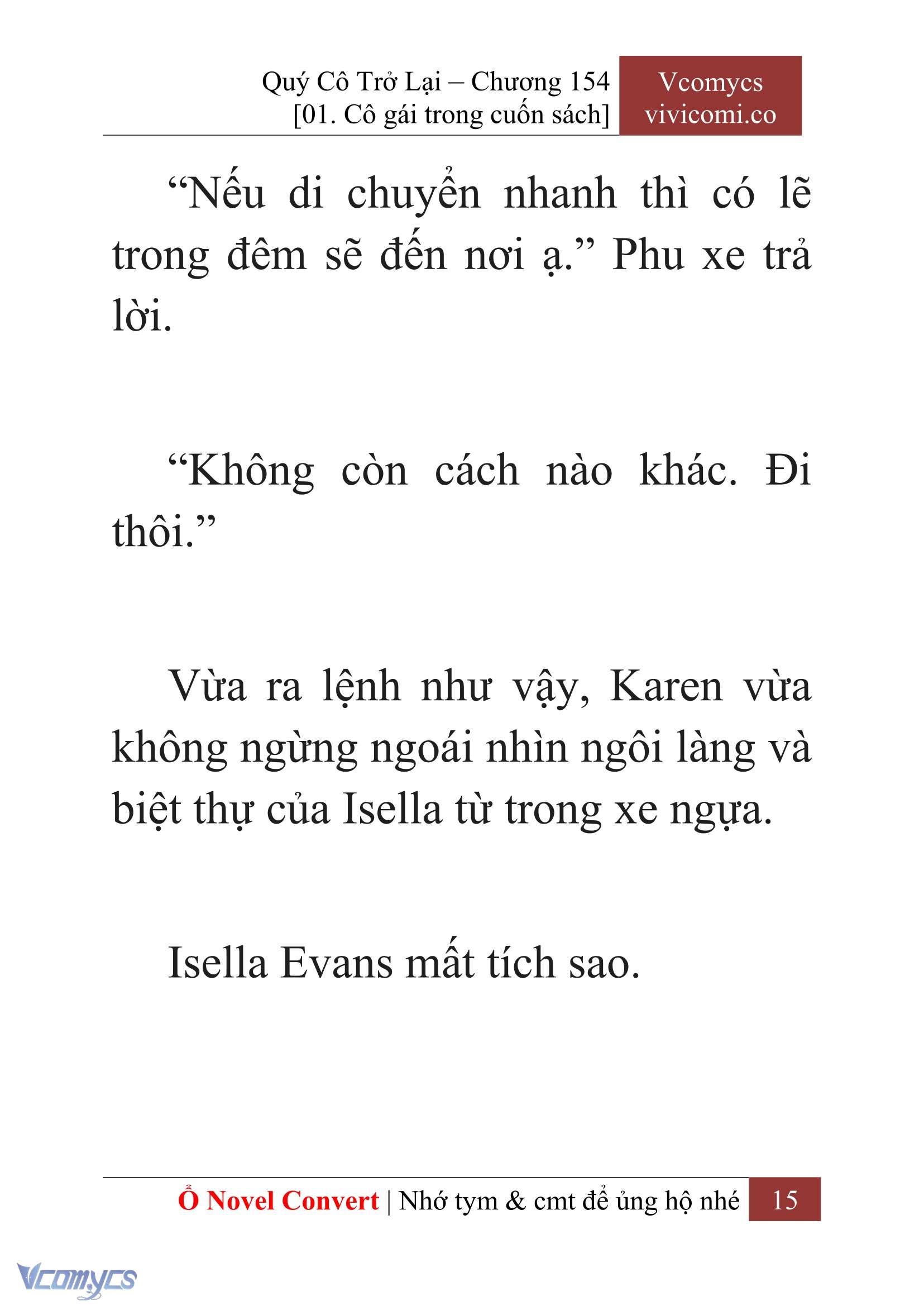 [Novel] Quý Cô Trở Lại Chapter 154 - Trang 18