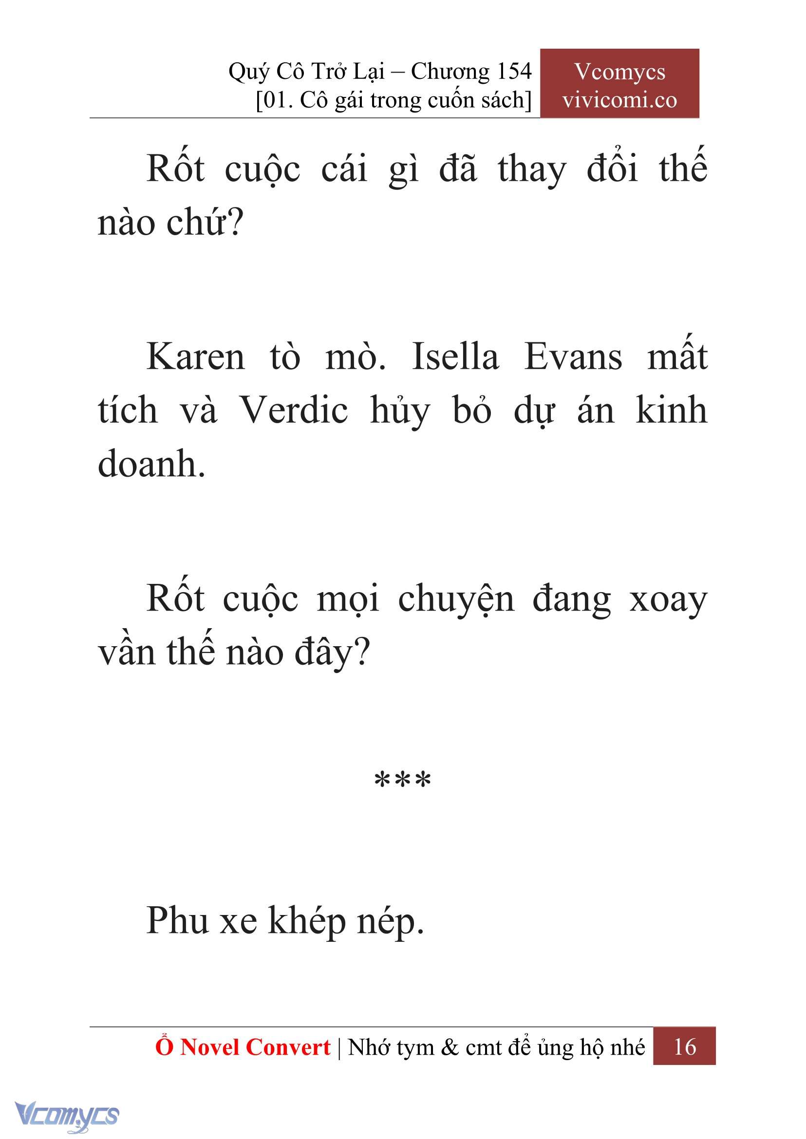 [Novel] Quý Cô Trở Lại Chapter 154 - Trang 19