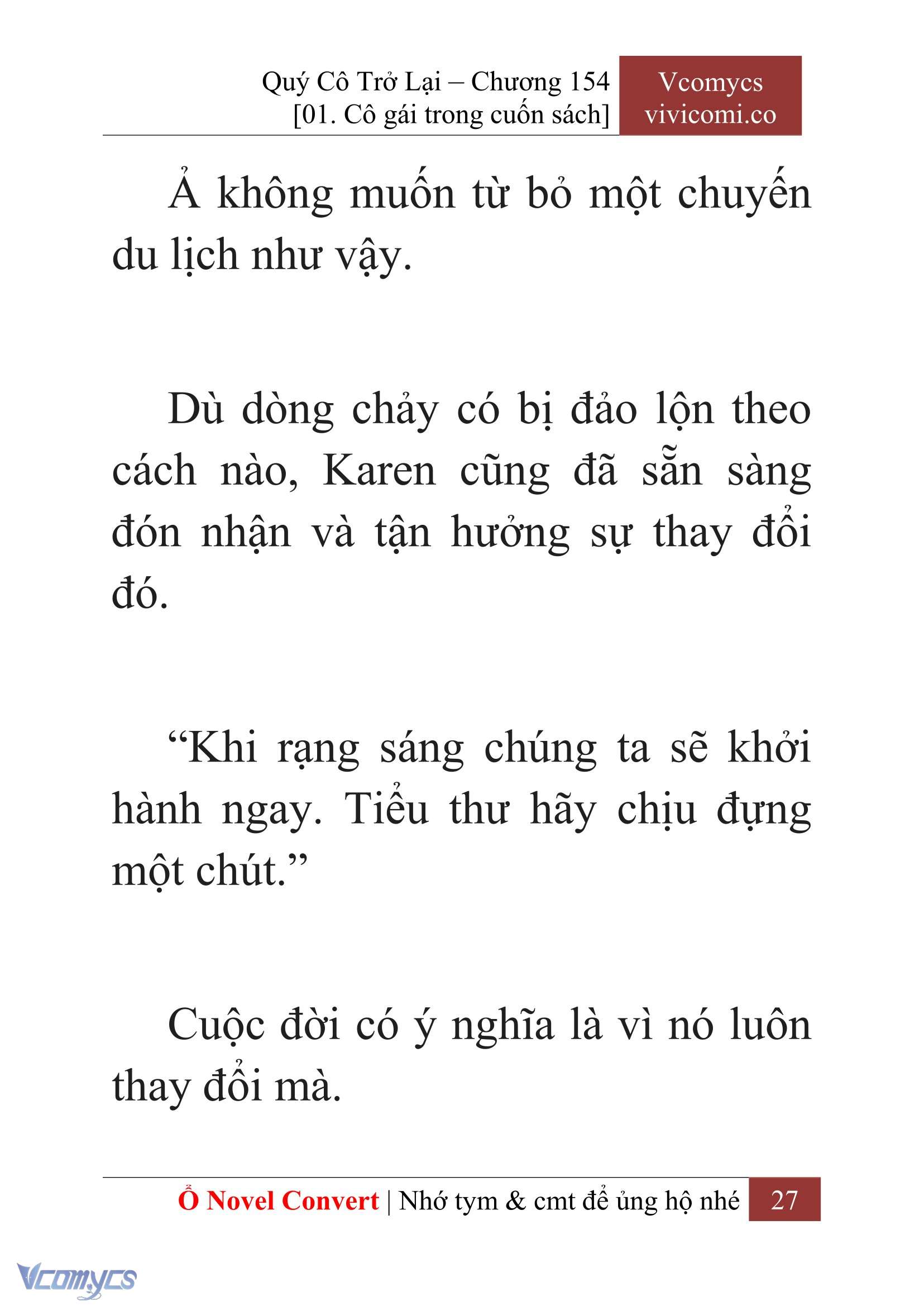 [Novel] Quý Cô Trở Lại Chapter 154 - Trang 30