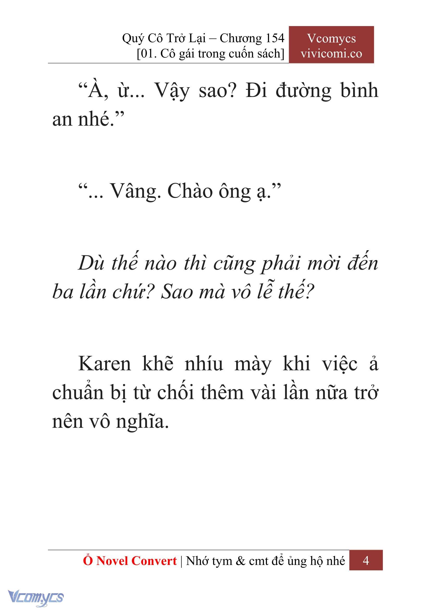 [Novel] Quý Cô Trở Lại Chapter 154 - Trang 7