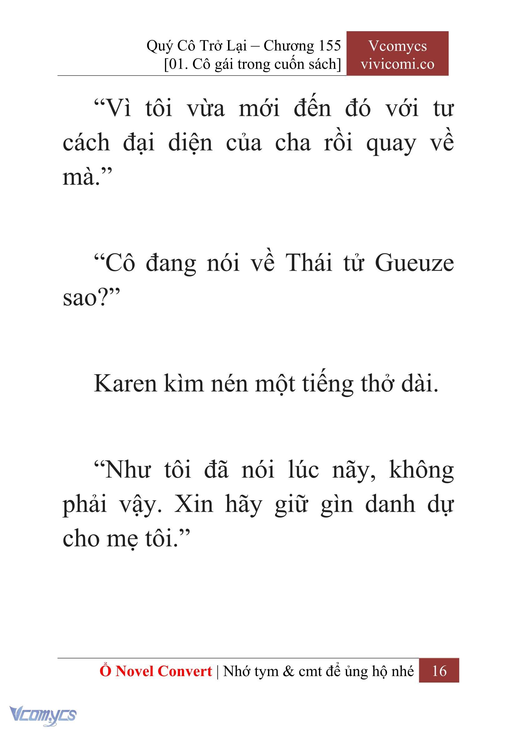 [Novel] Quý Cô Trở Lại Chapter 155 - Trang 19