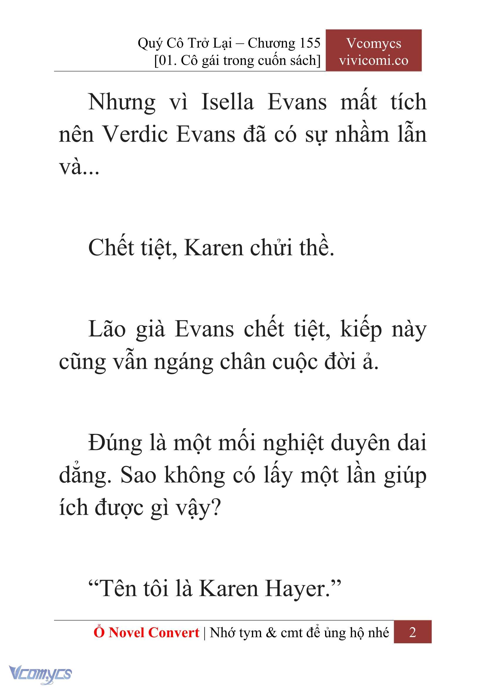 [Novel] Quý Cô Trở Lại Chapter 155 - Trang 5