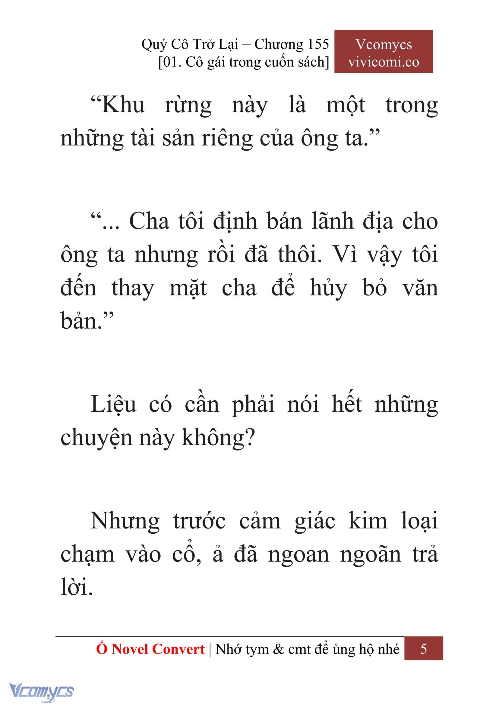 [Novel] Quý Cô Trở Lại Chapter 155 - Trang 8