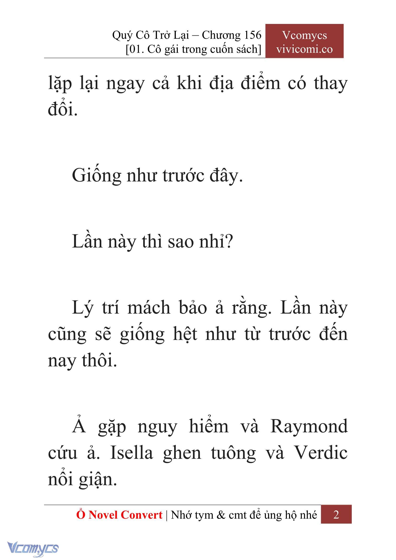 [Novel] Quý Cô Trở Lại Chapter 156 - Trang 5