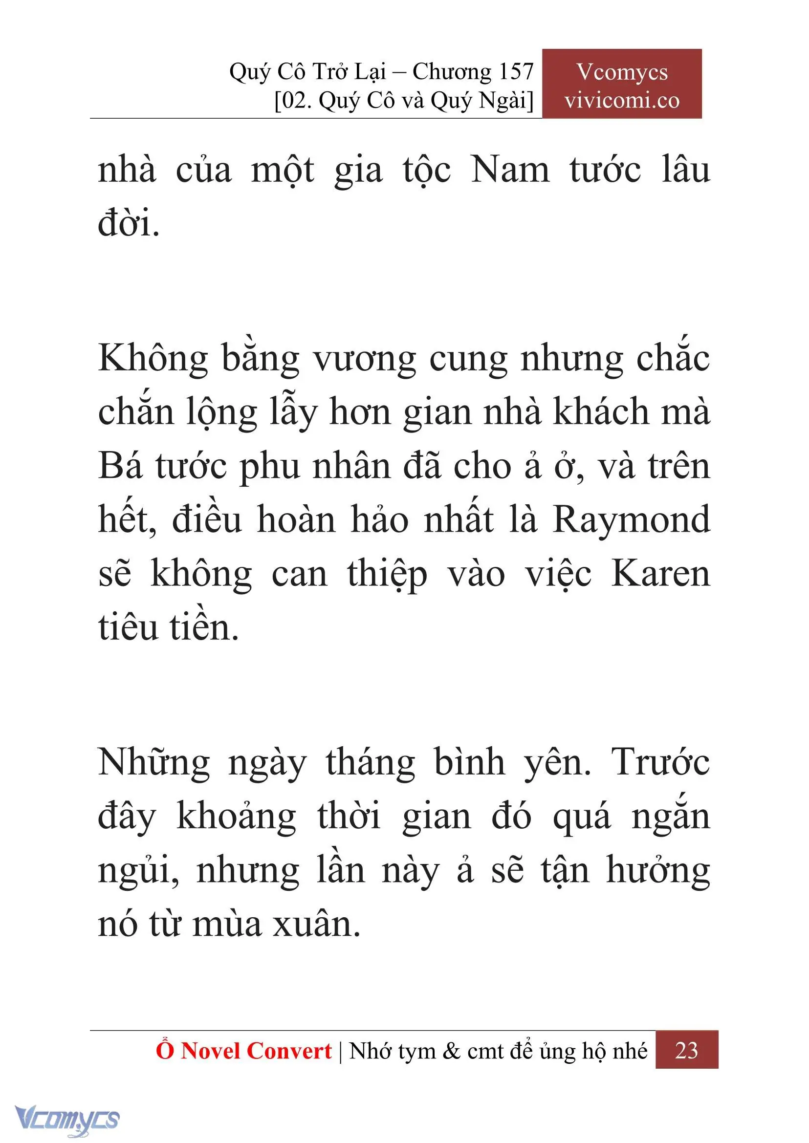 [Novel] Quý Cô Trở Lại Chapter 157 - Trang 26