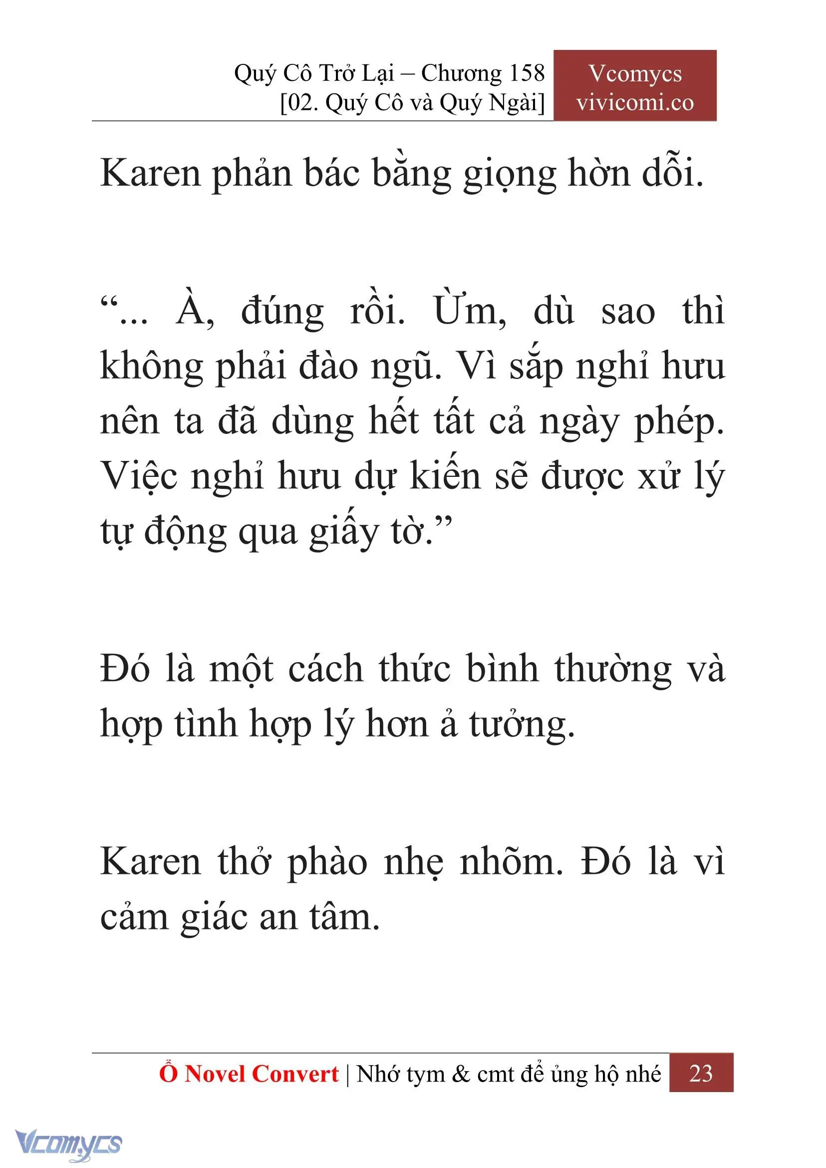 [Novel] Quý Cô Trở Lại Chapter 158 - Trang 26