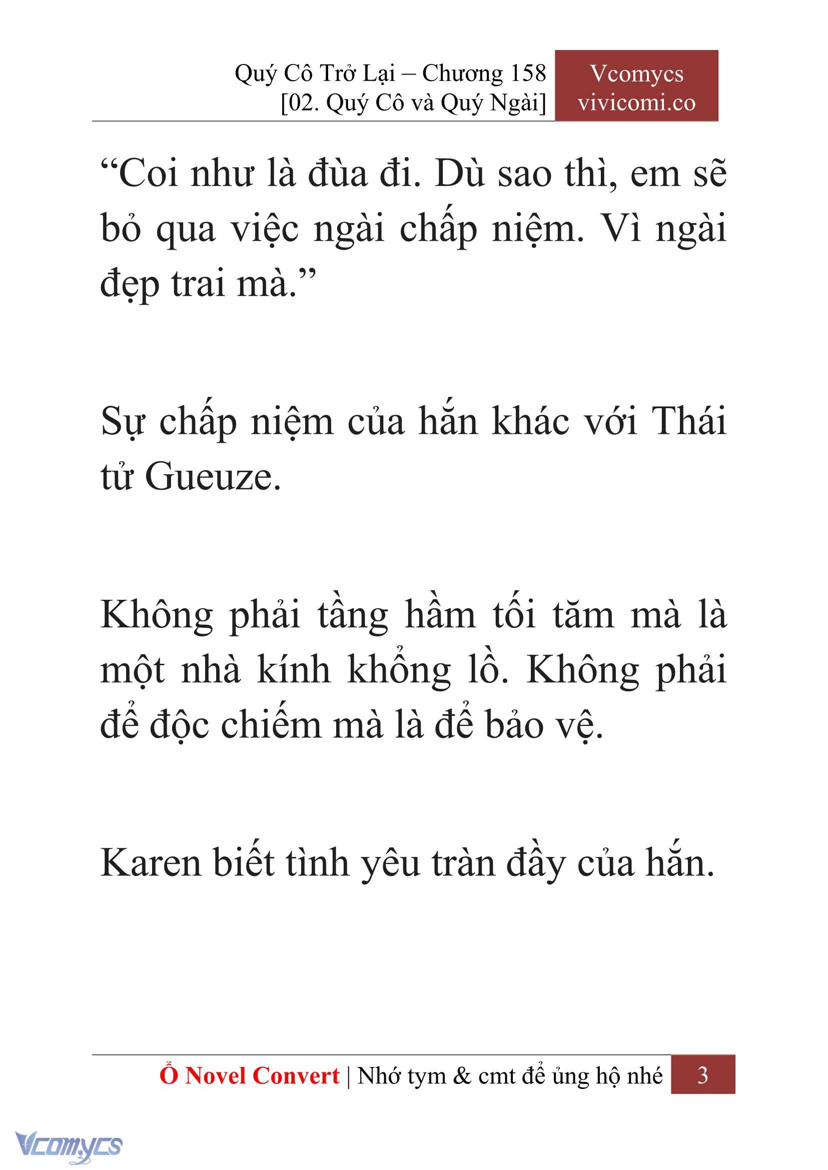 [Novel] Quý Cô Trở Lại Chapter 158 - Trang 6