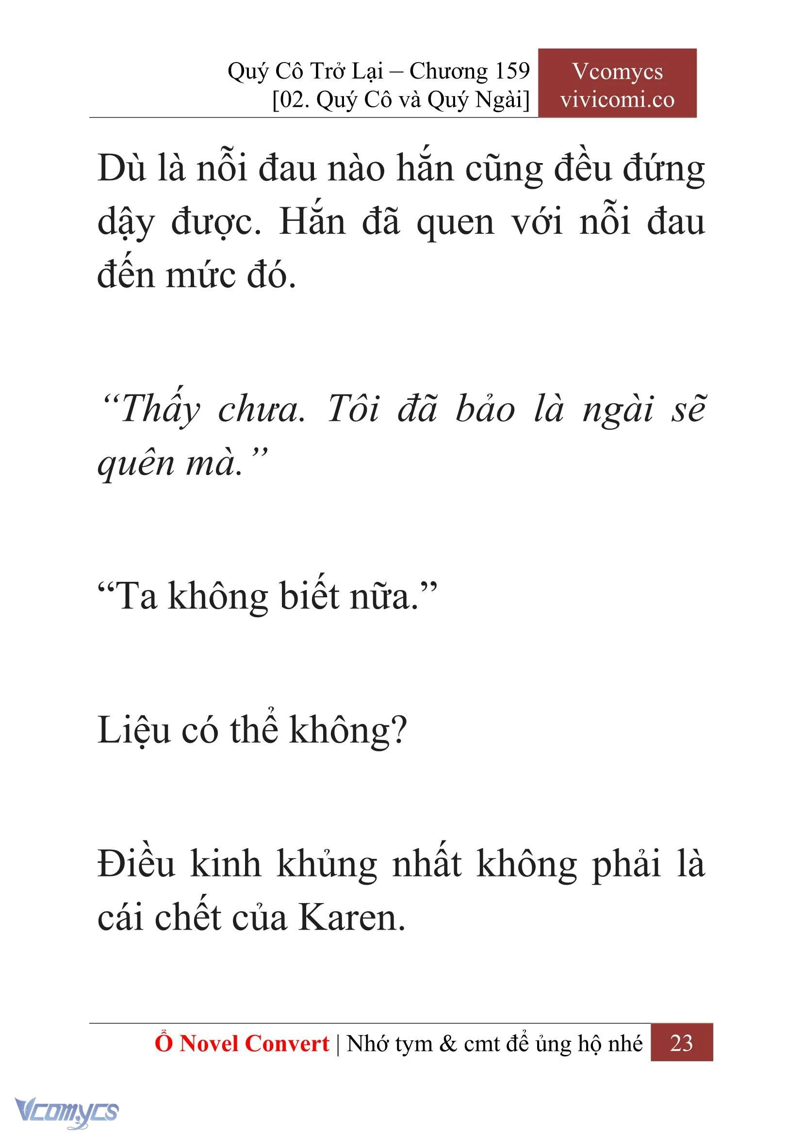 [Novel] Quý Cô Trở Lại Chapter 159 - Trang 26