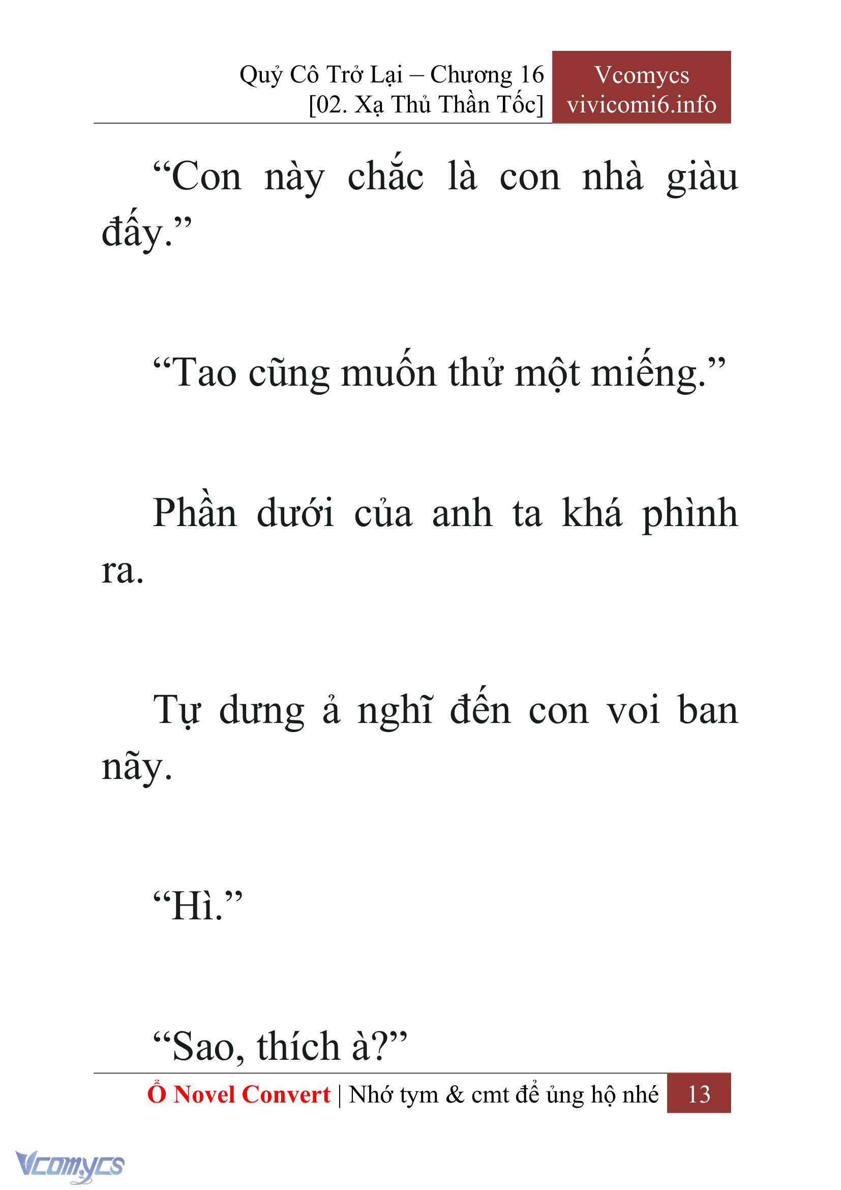 [Novel] Quý Cô Trở Lại Chapter 16 - Trang 16