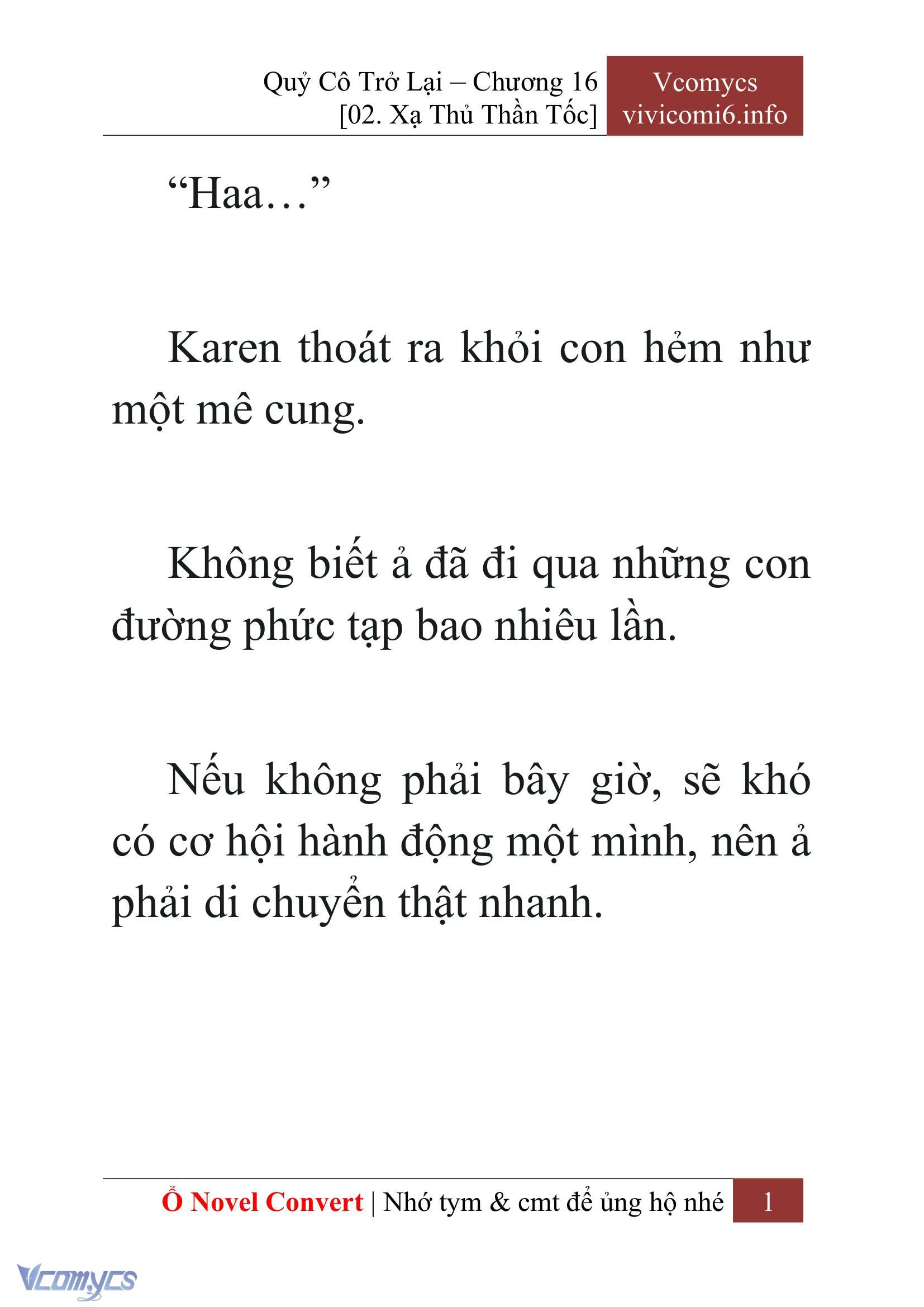 [Novel] Quý Cô Trở Lại Chapter 16 - Trang 4