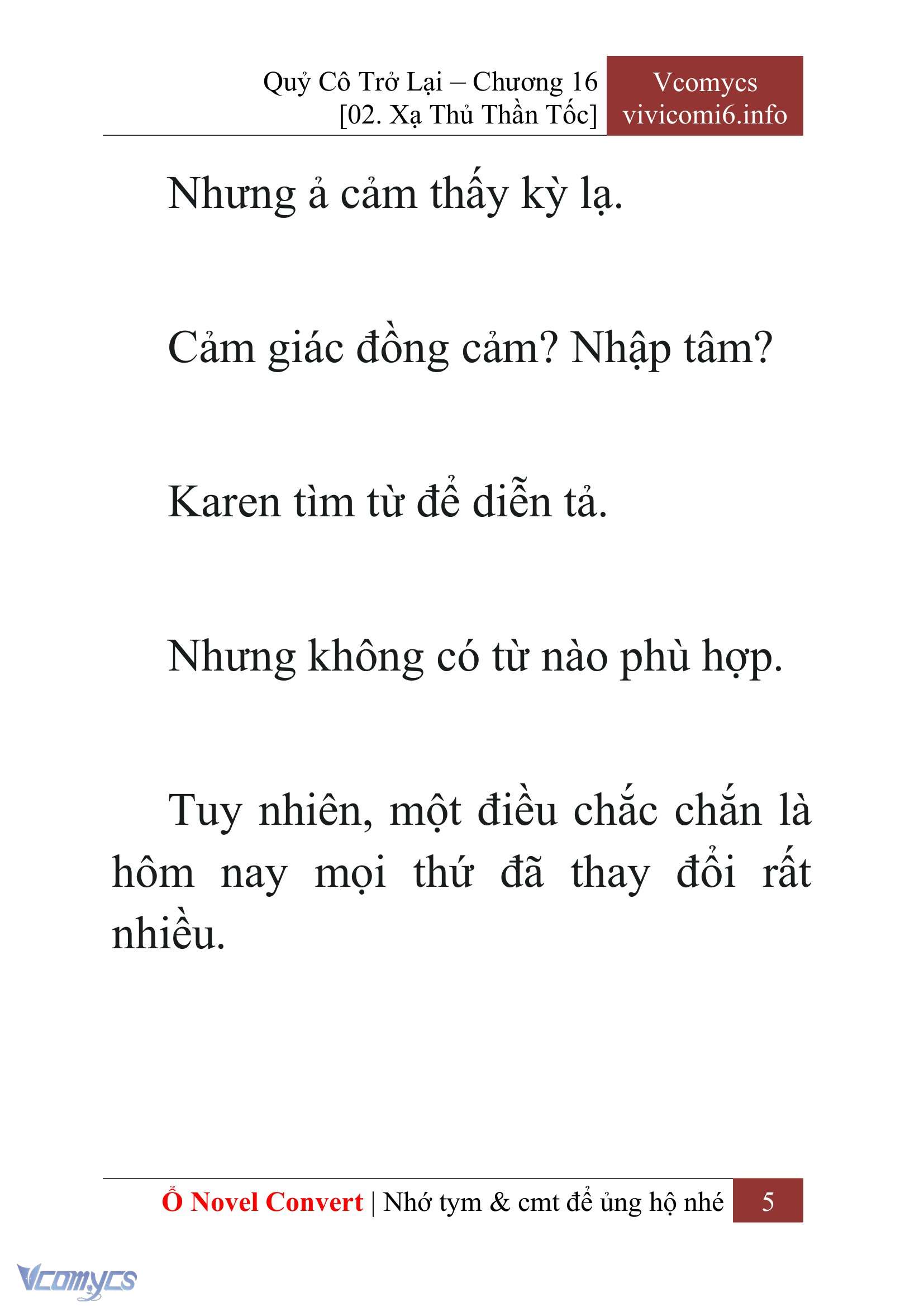 [Novel] Quý Cô Trở Lại Chapter 16 - Trang 8
