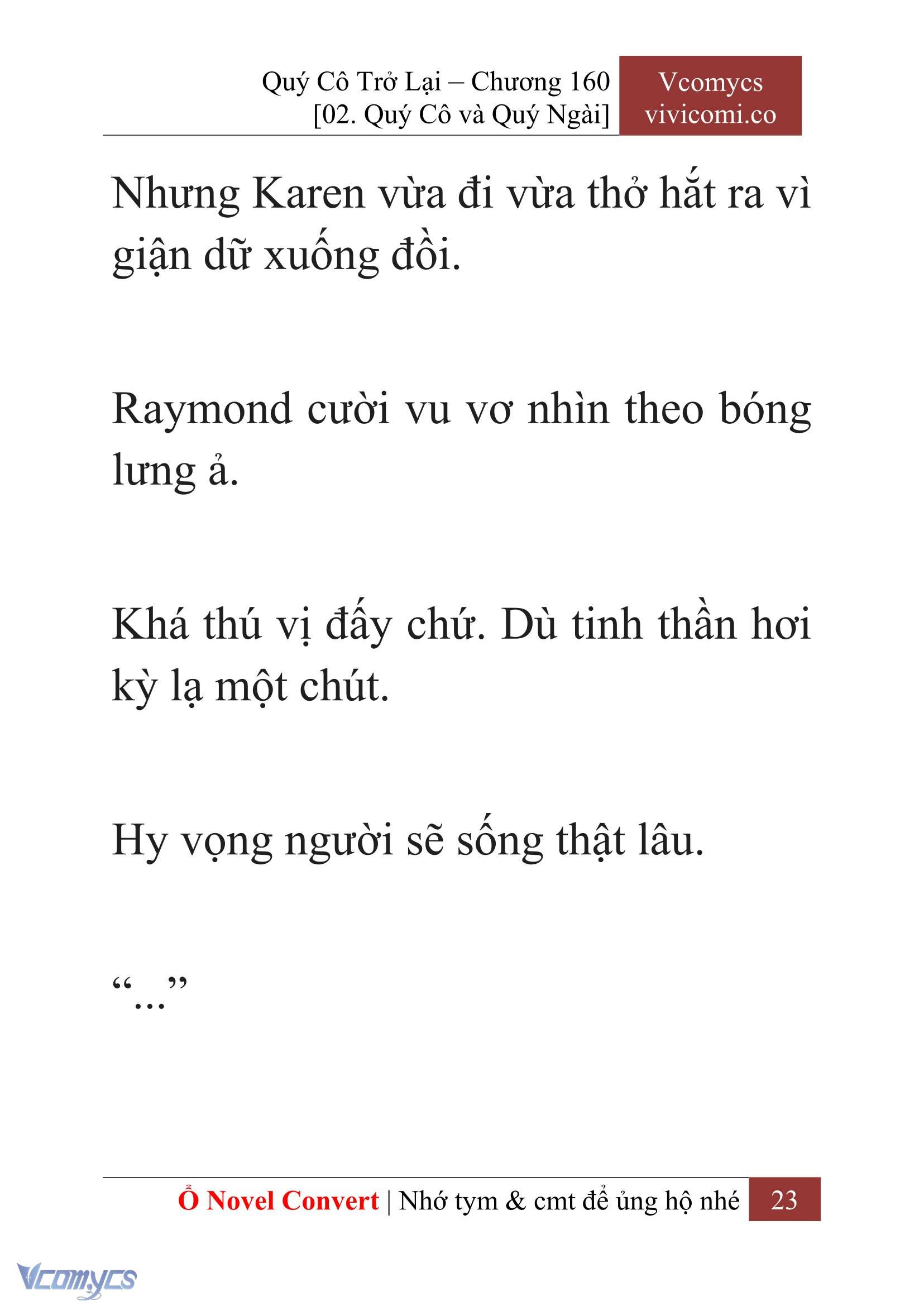 [Novel] Quý Cô Trở Lại Chapter 160 - Trang 26