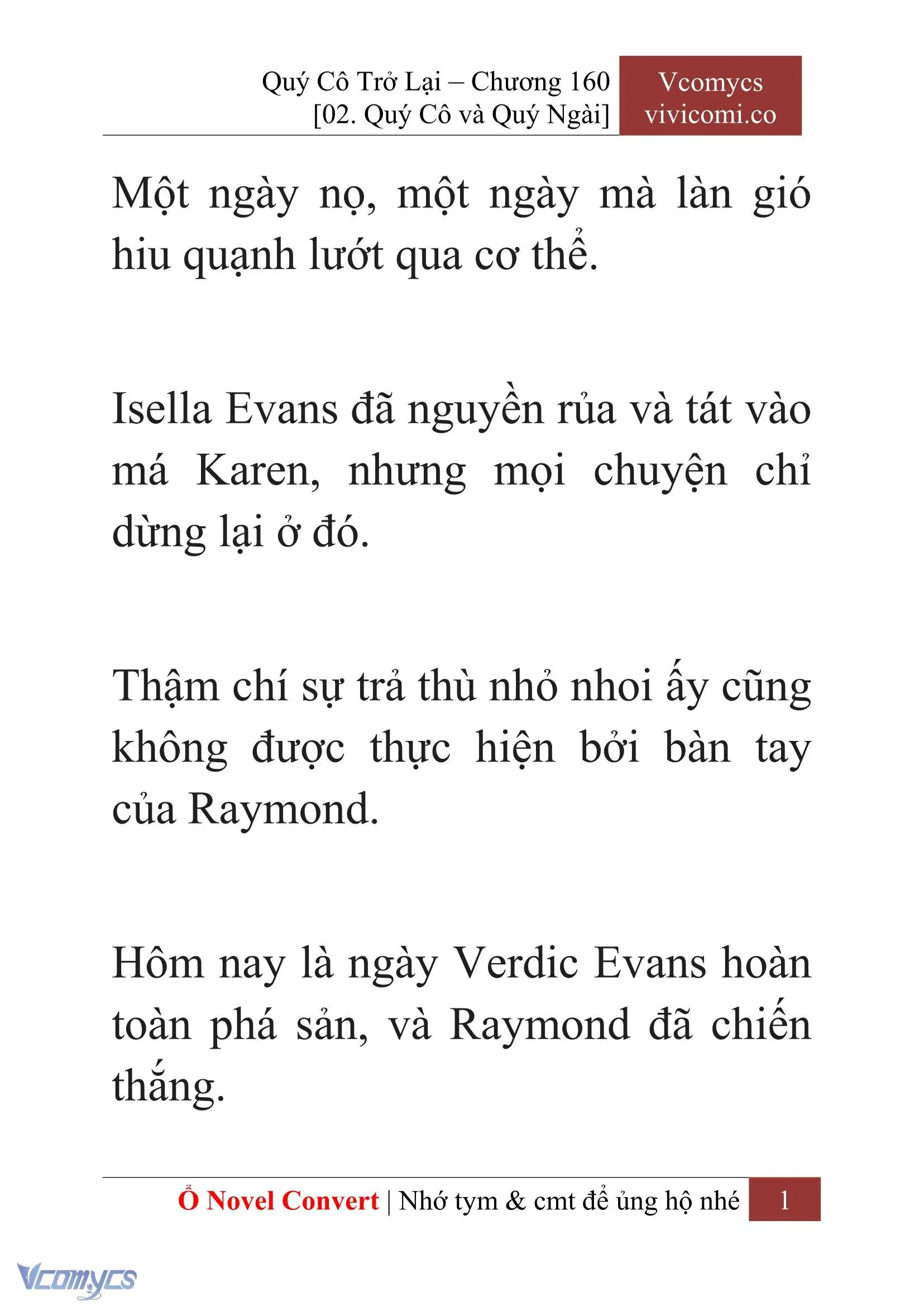 [Novel] Quý Cô Trở Lại Chapter 160 - Trang 4