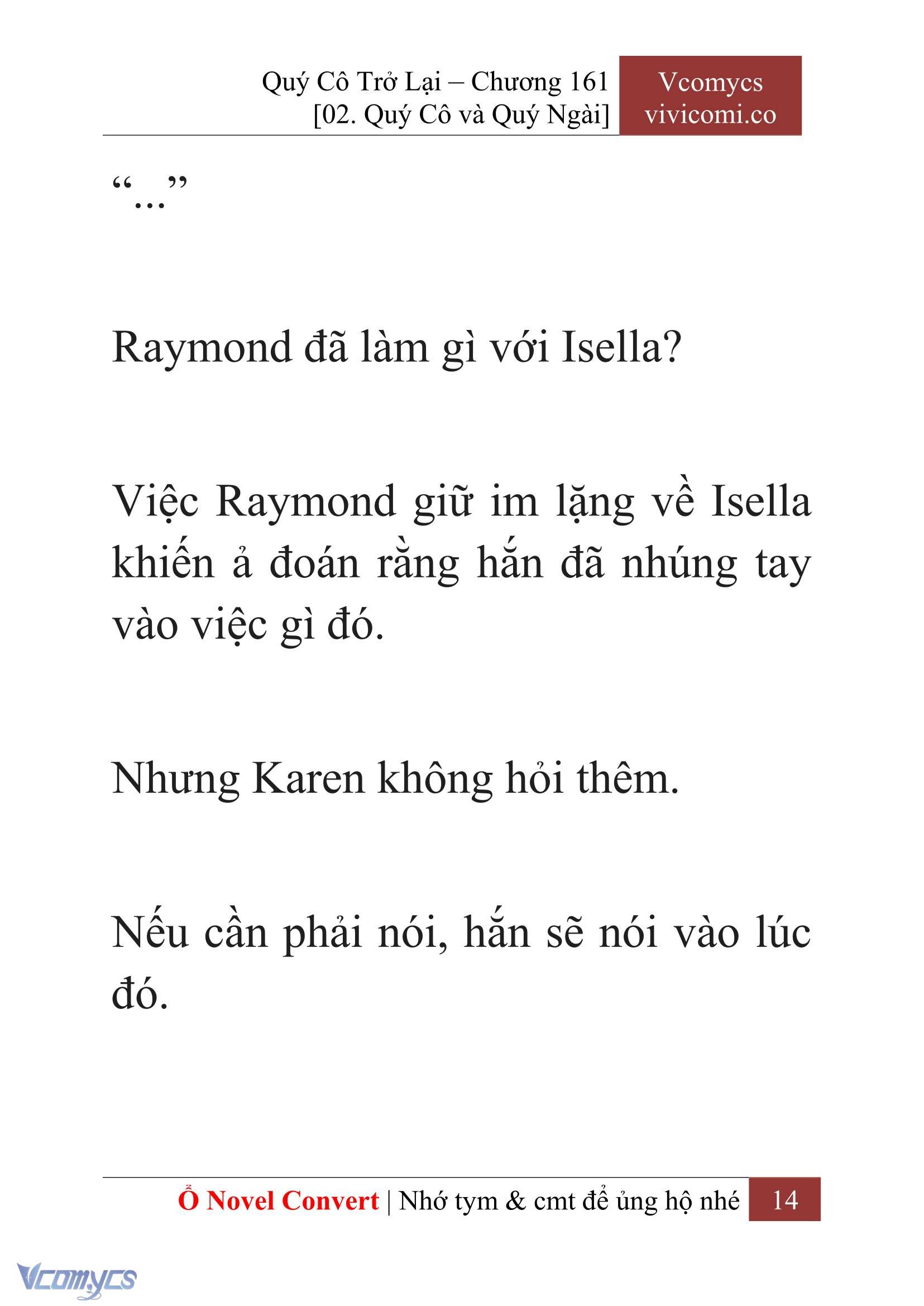 [Novel] Quý Cô Trở Lại Chapter 161 - Trang 16