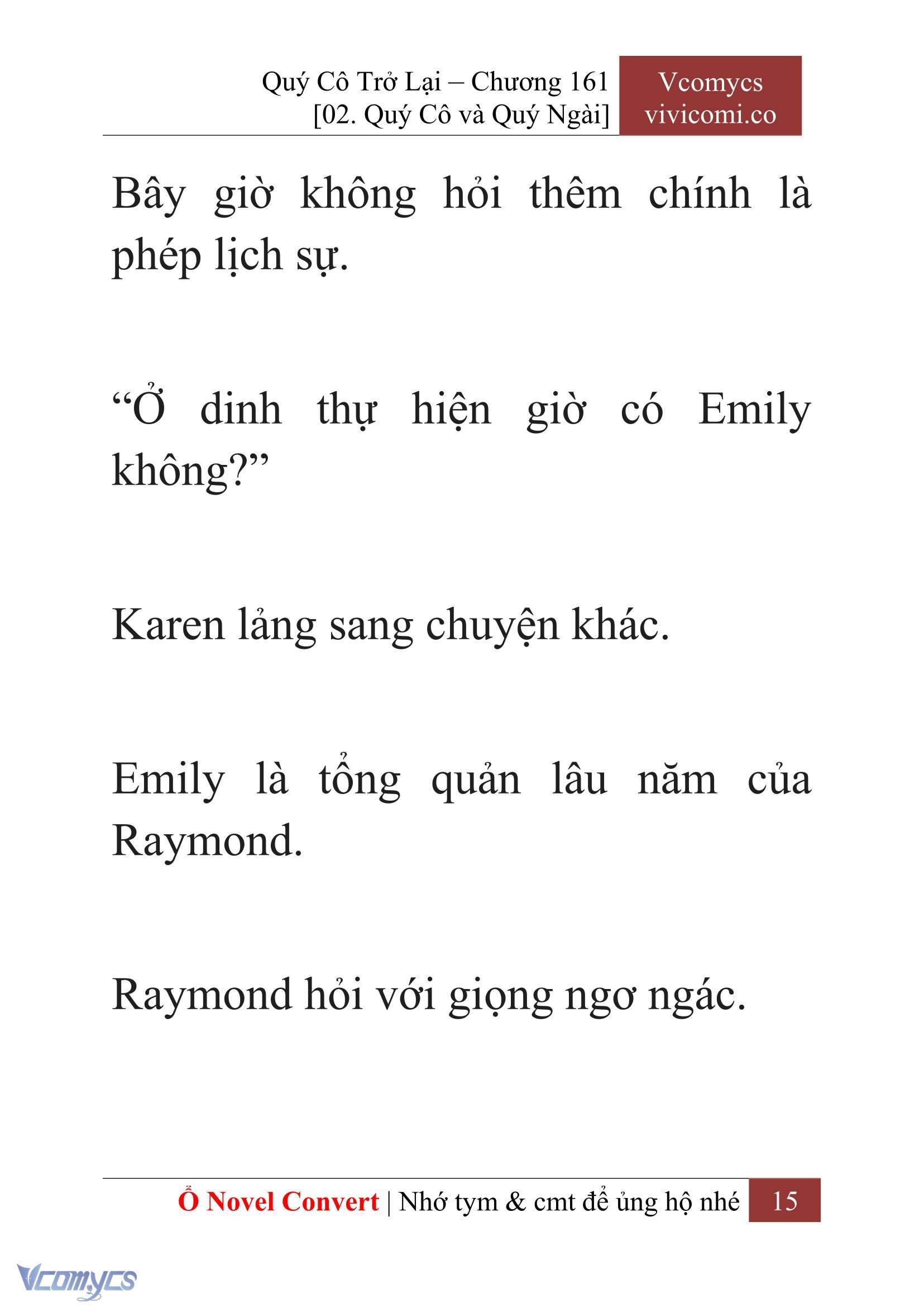 [Novel] Quý Cô Trở Lại Chapter 161 - Trang 17
