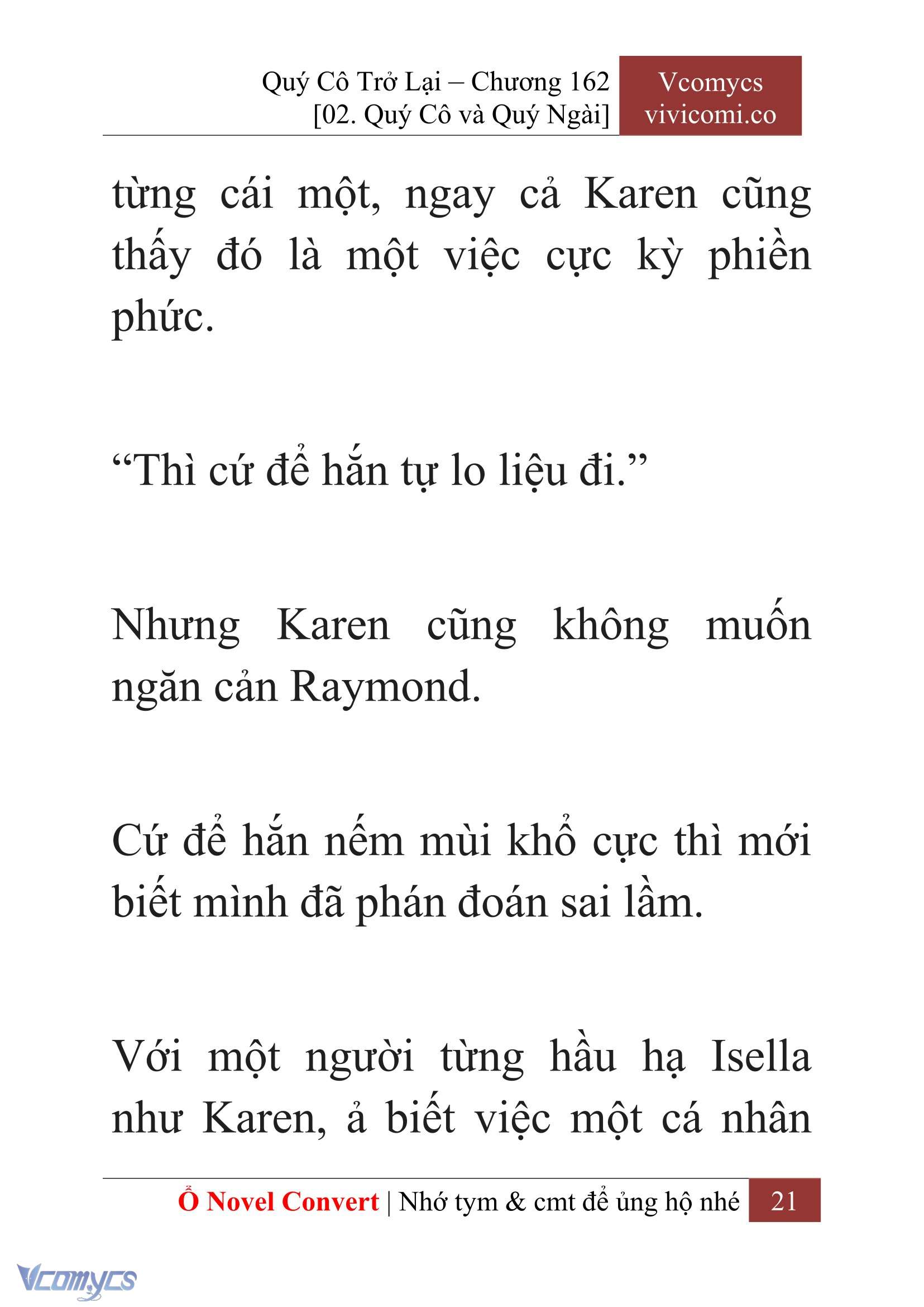[Novel] Quý Cô Trở Lại Chapter 162 - Trang 24