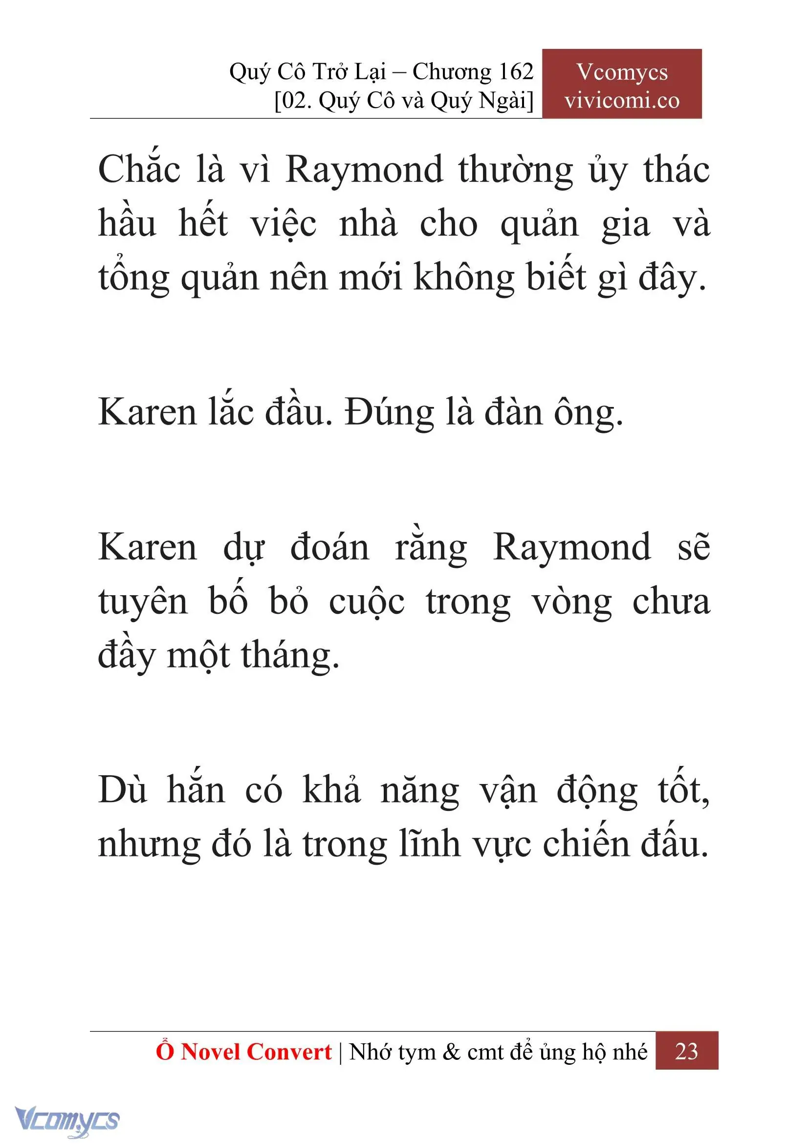 [Novel] Quý Cô Trở Lại Chapter 162 - Trang 26
