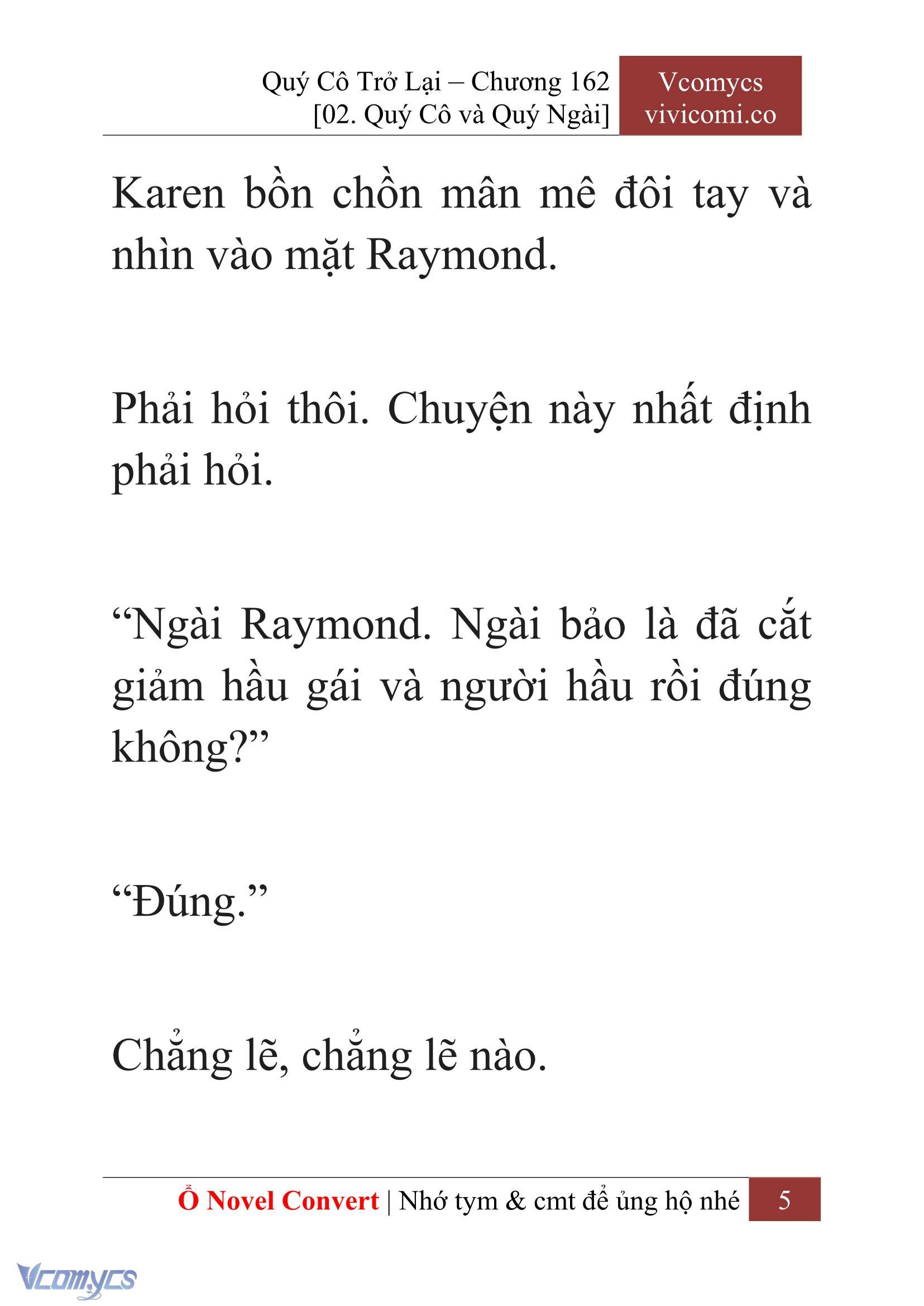[Novel] Quý Cô Trở Lại Chapter 162 - Trang 8