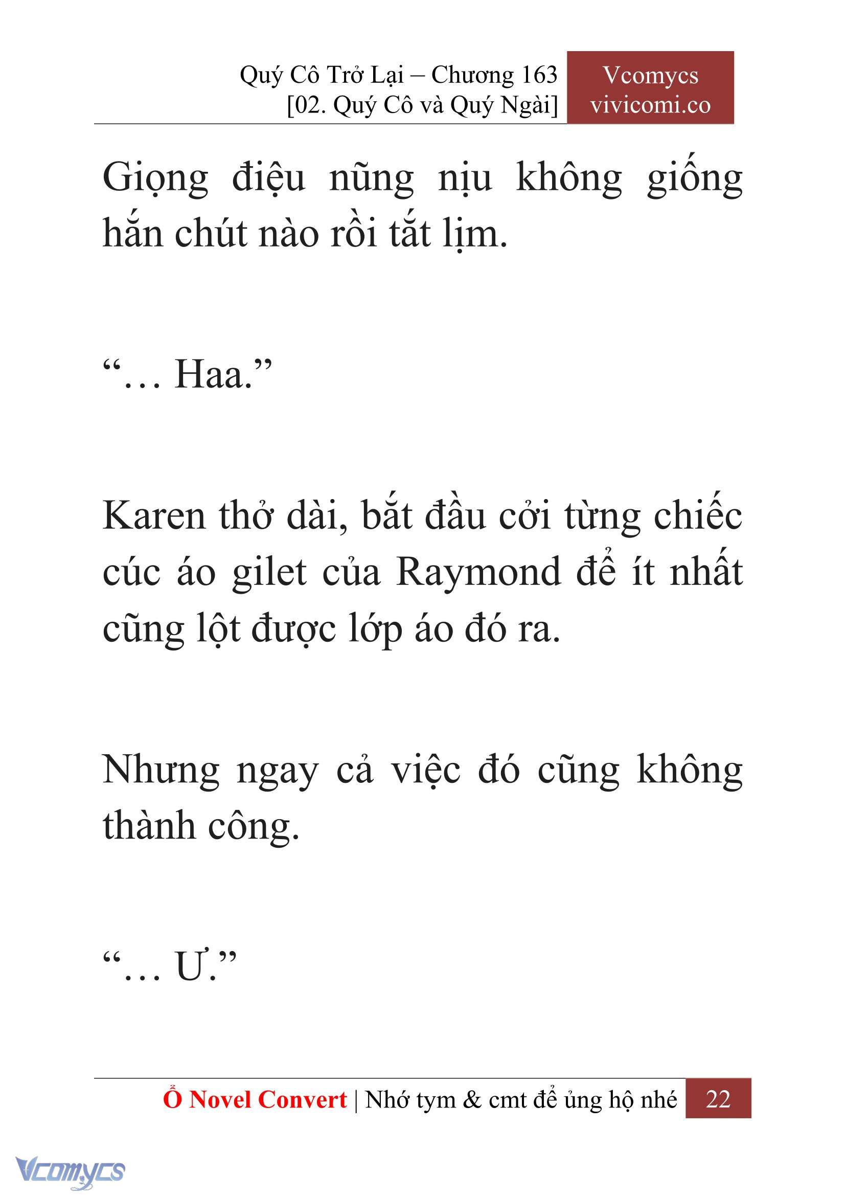 [Novel] Quý Cô Trở Lại Chapter 163 - Trang 25