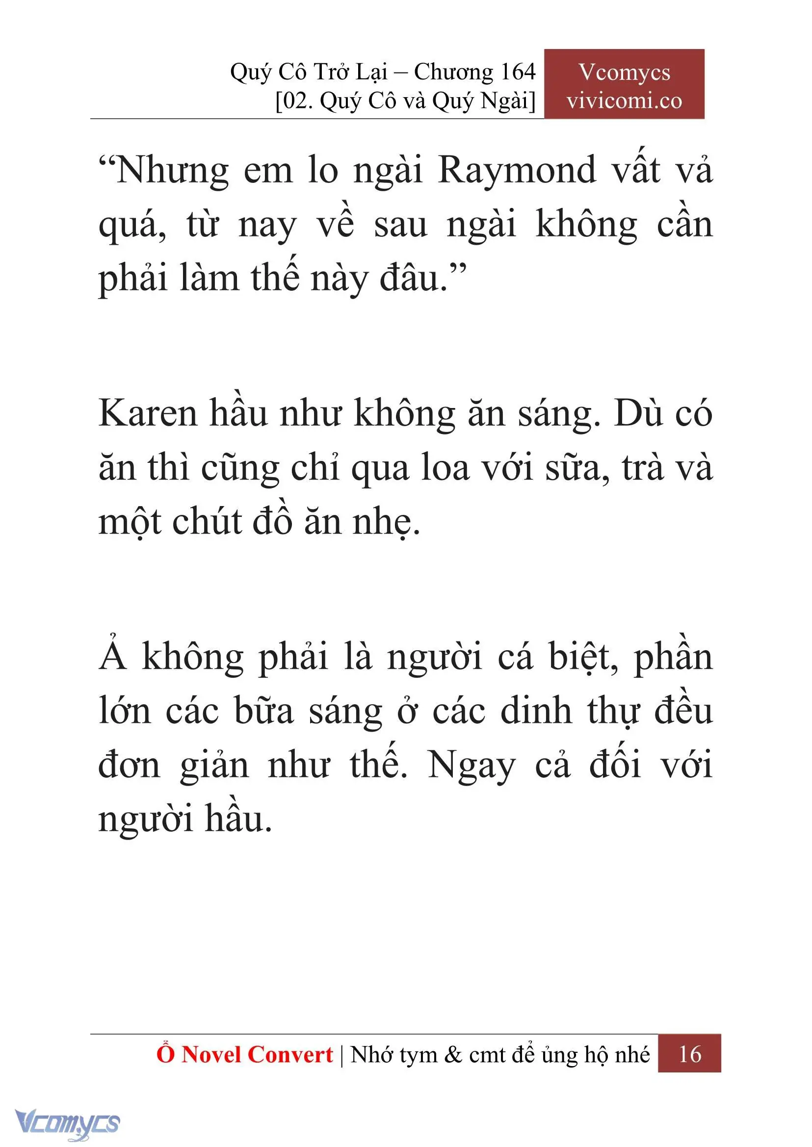[Novel] Quý Cô Trở Lại Chapter 164 - Trang 18