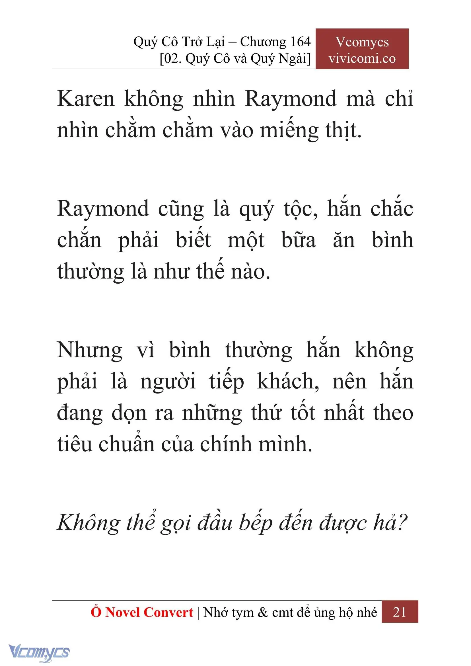 [Novel] Quý Cô Trở Lại Chapter 164 - Trang 23