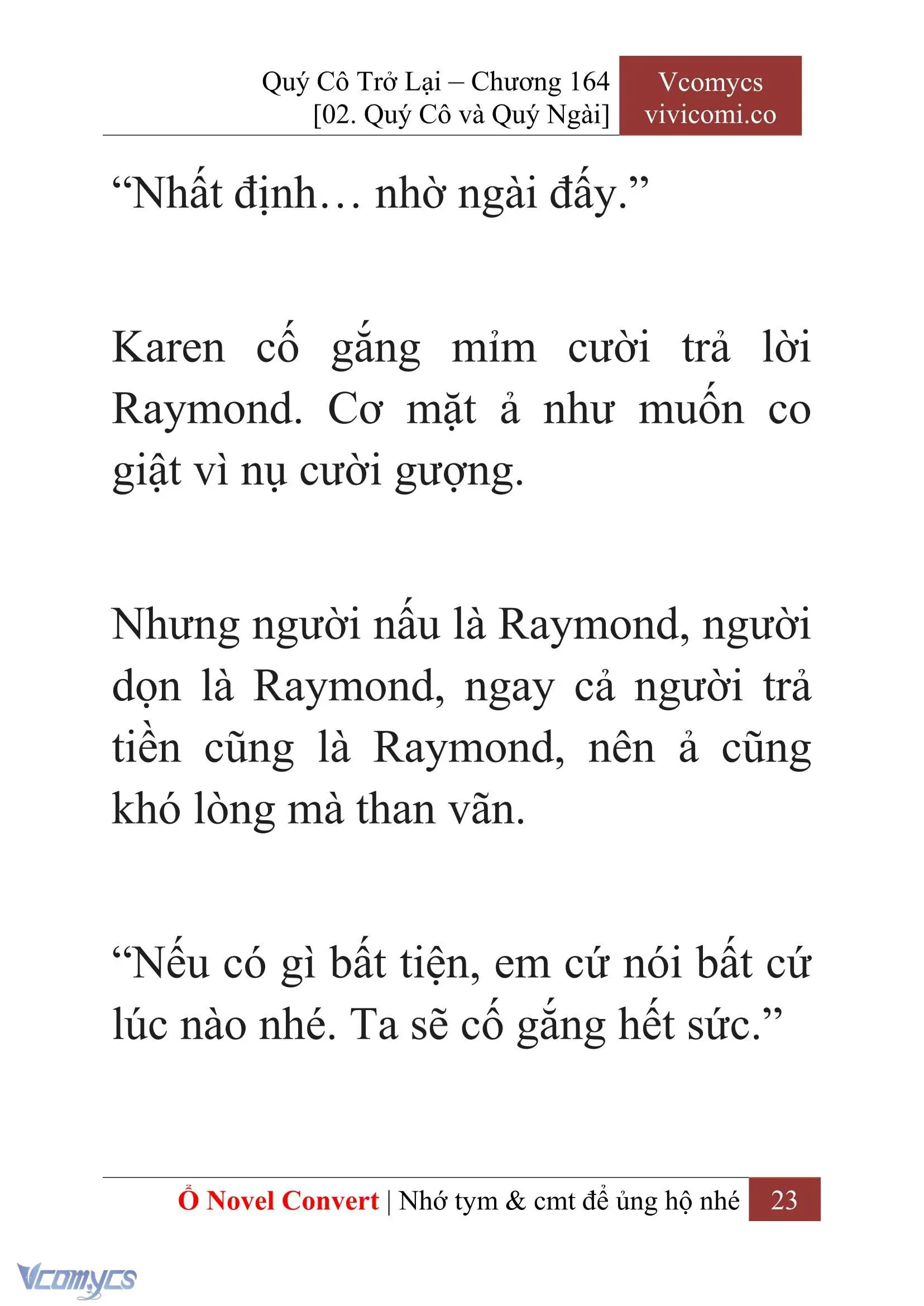 [Novel] Quý Cô Trở Lại Chapter 164 - Trang 25