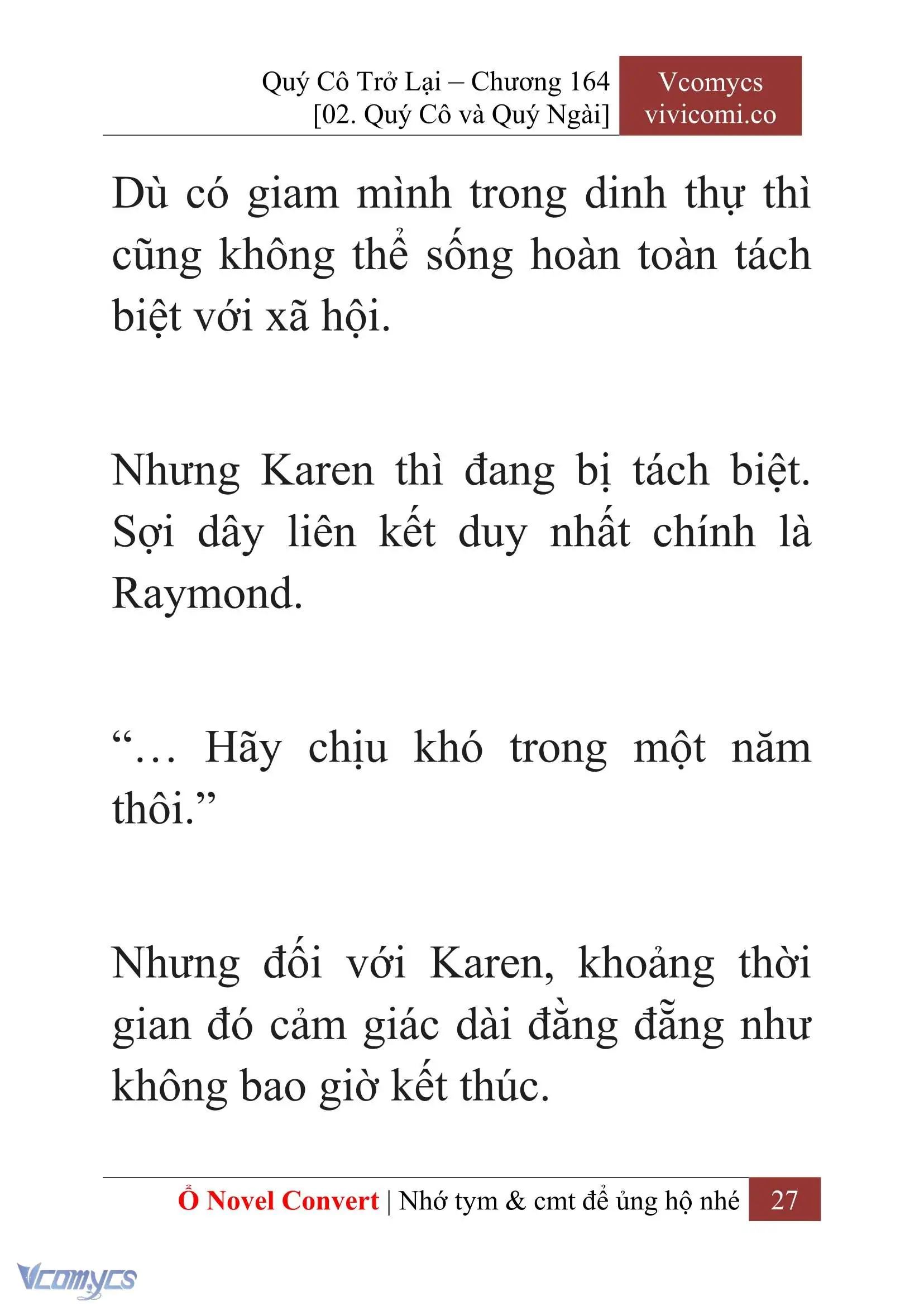 [Novel] Quý Cô Trở Lại Chapter 164 - Trang 29