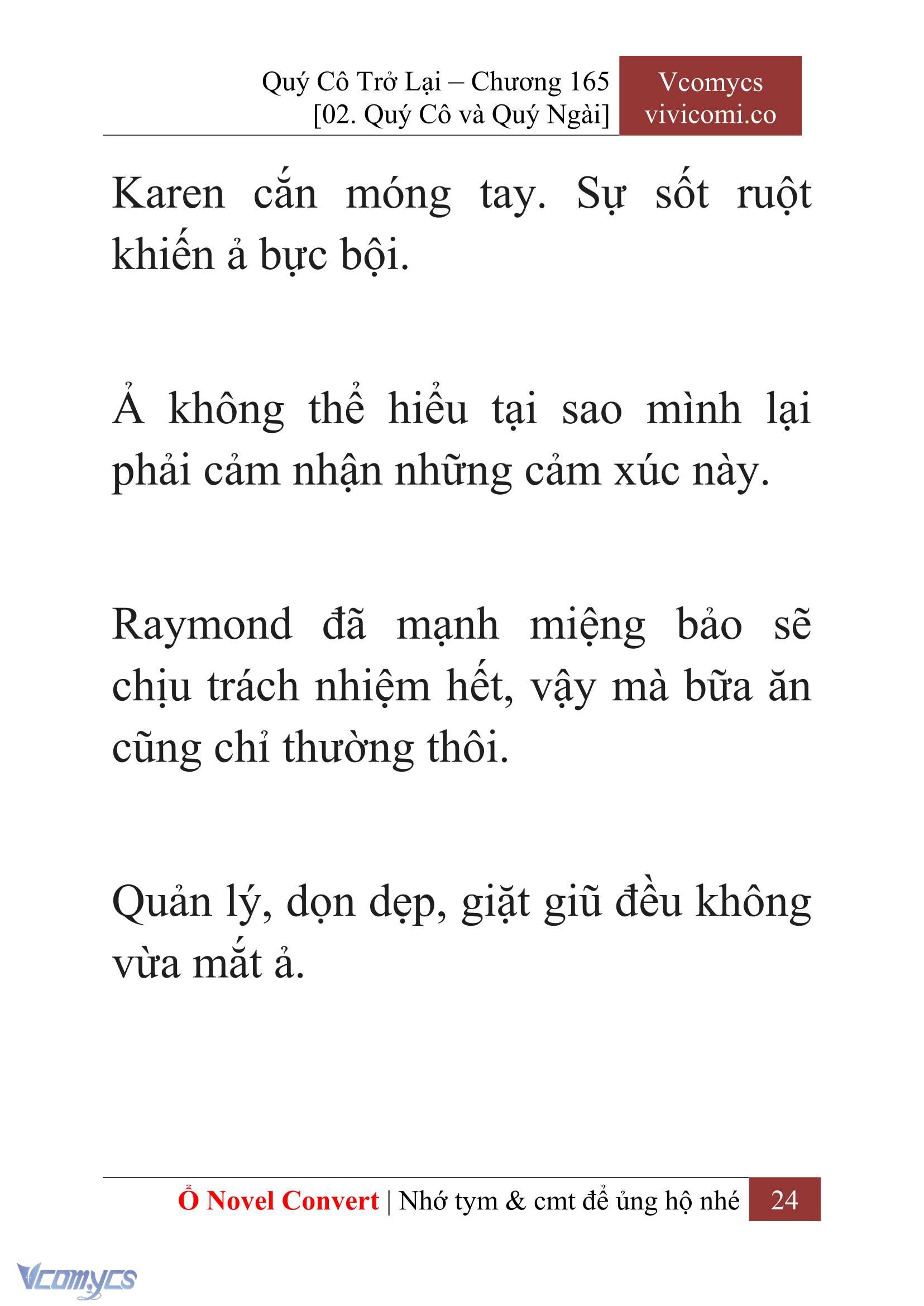 [Novel] Quý Cô Trở Lại Chapter 165 - Trang 27