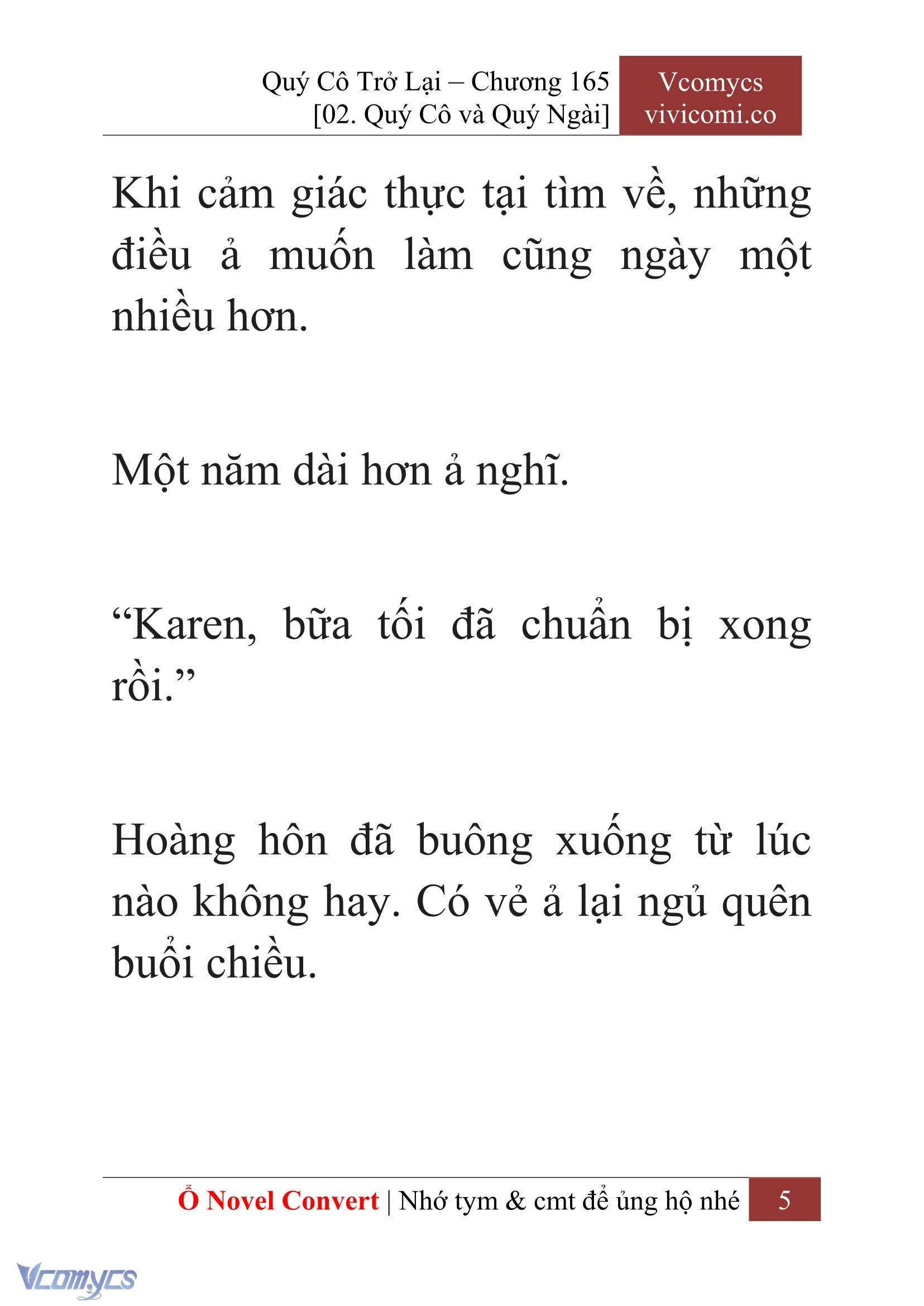 [Novel] Quý Cô Trở Lại Chapter 165 - Trang 8