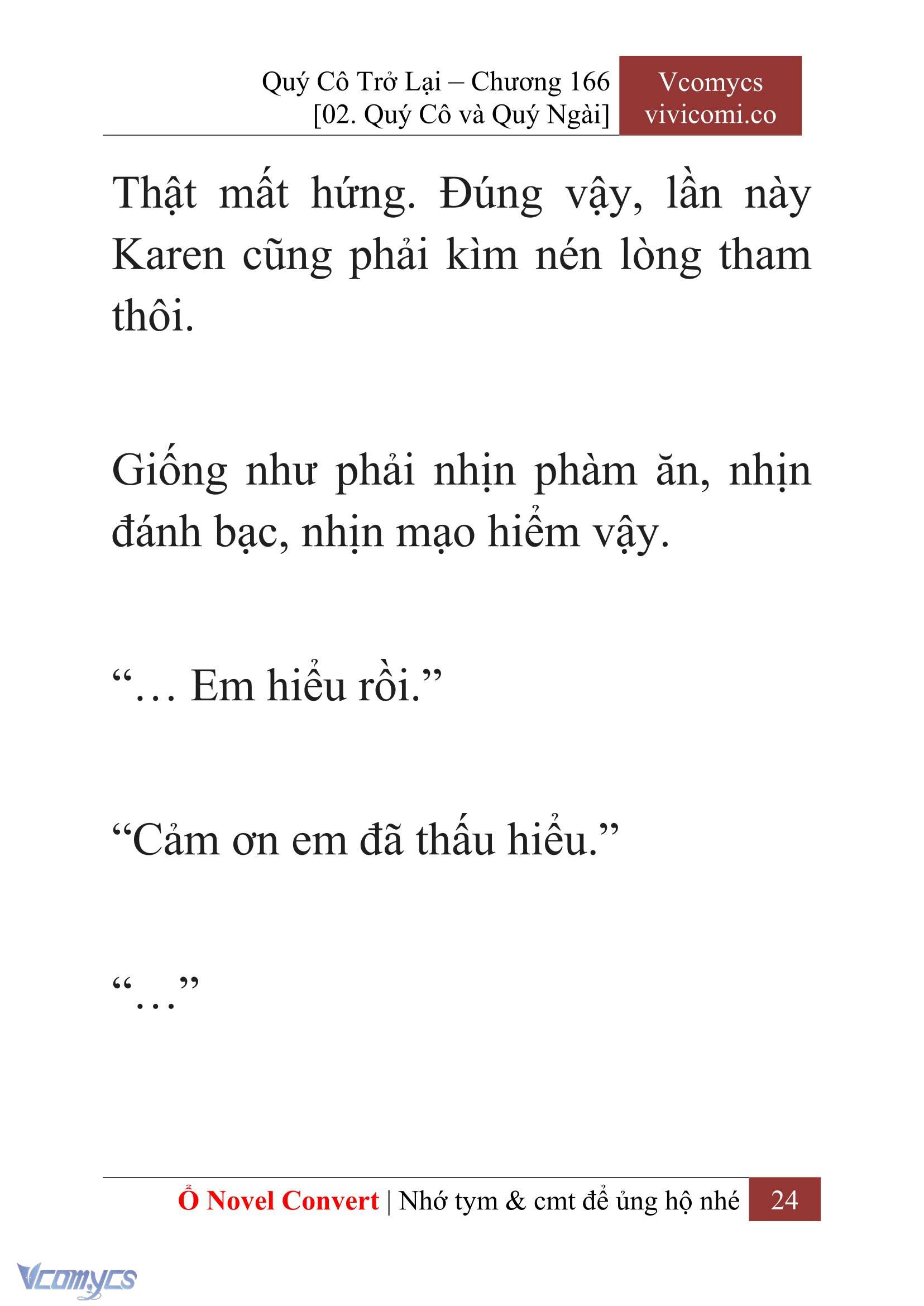 [Novel] Quý Cô Trở Lại Chapter 166 - Trang 27